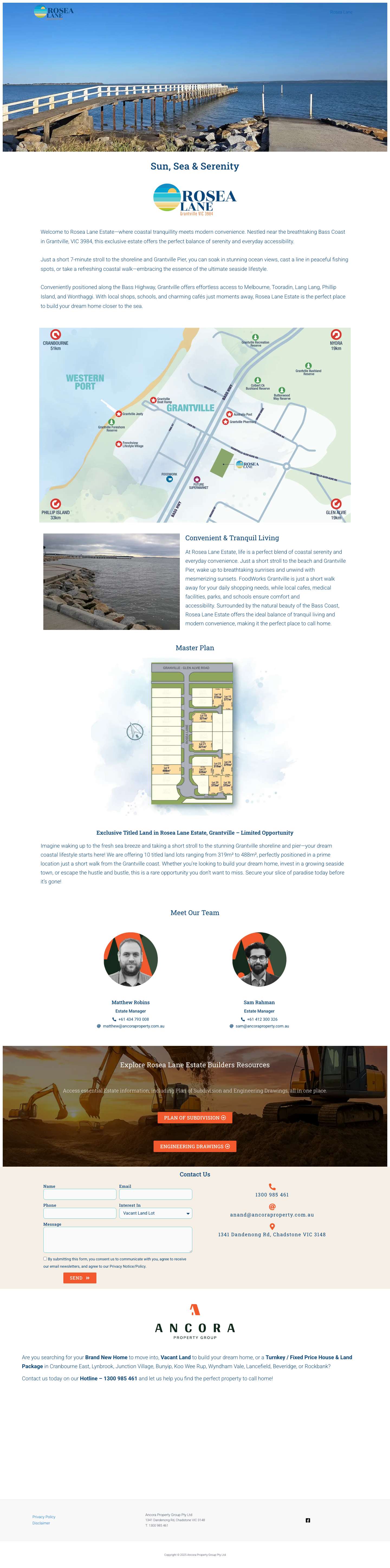 Rosea Lane Estate, Grantville - Full Screenshot