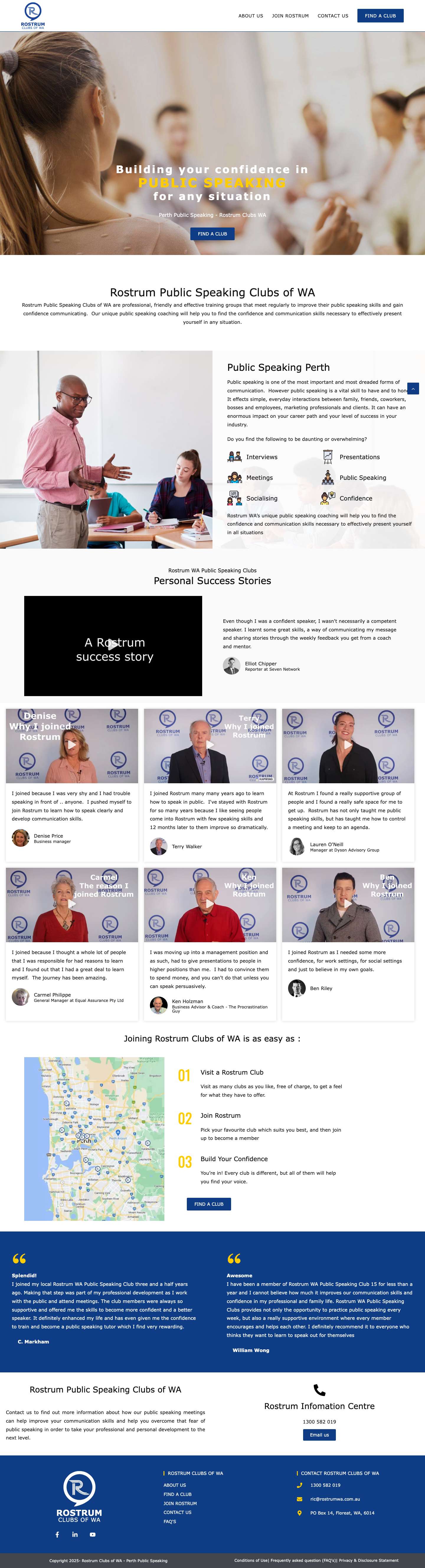 Perth Public Speaking Coaching Rostrum WAPerth Public Speaking Coaching Rostrum WA - Full Screenshot