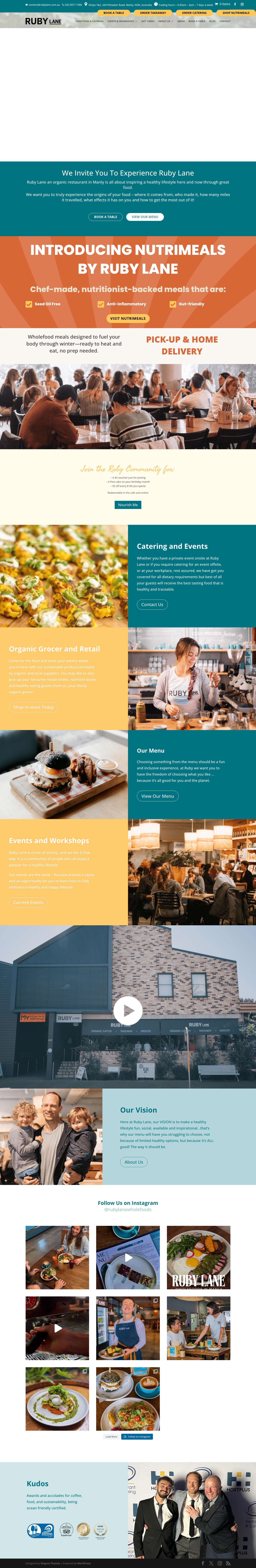 Wholefoods Cafe and Grocer Manly | Coffee Shop | Ruby Lane - Full Screenshot