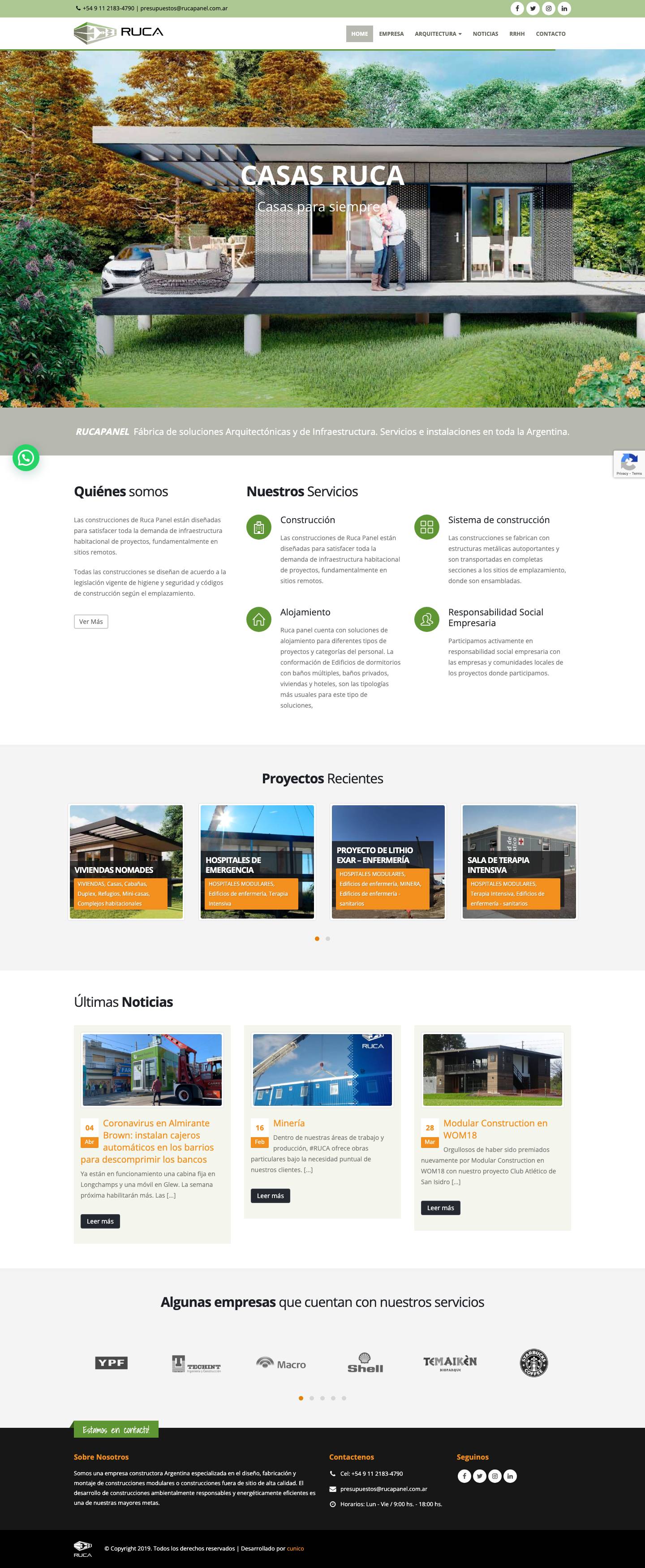 Ruca Panel – Construcciones modulares - Full Screenshot
