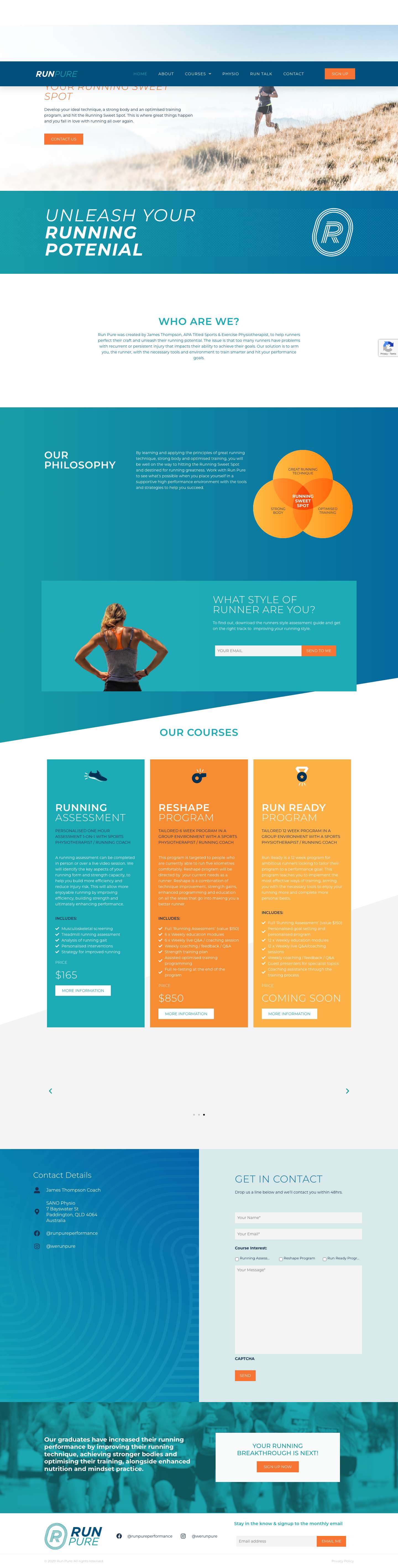 Home - Run Pure - Full Screenshot