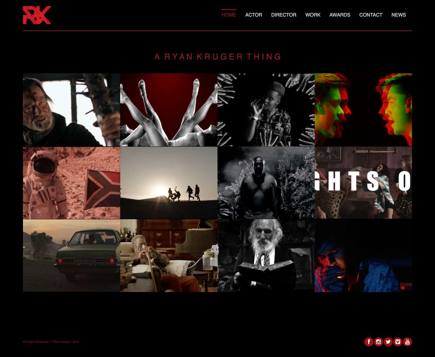 Ryan Kruger | Home - Full Screenshot