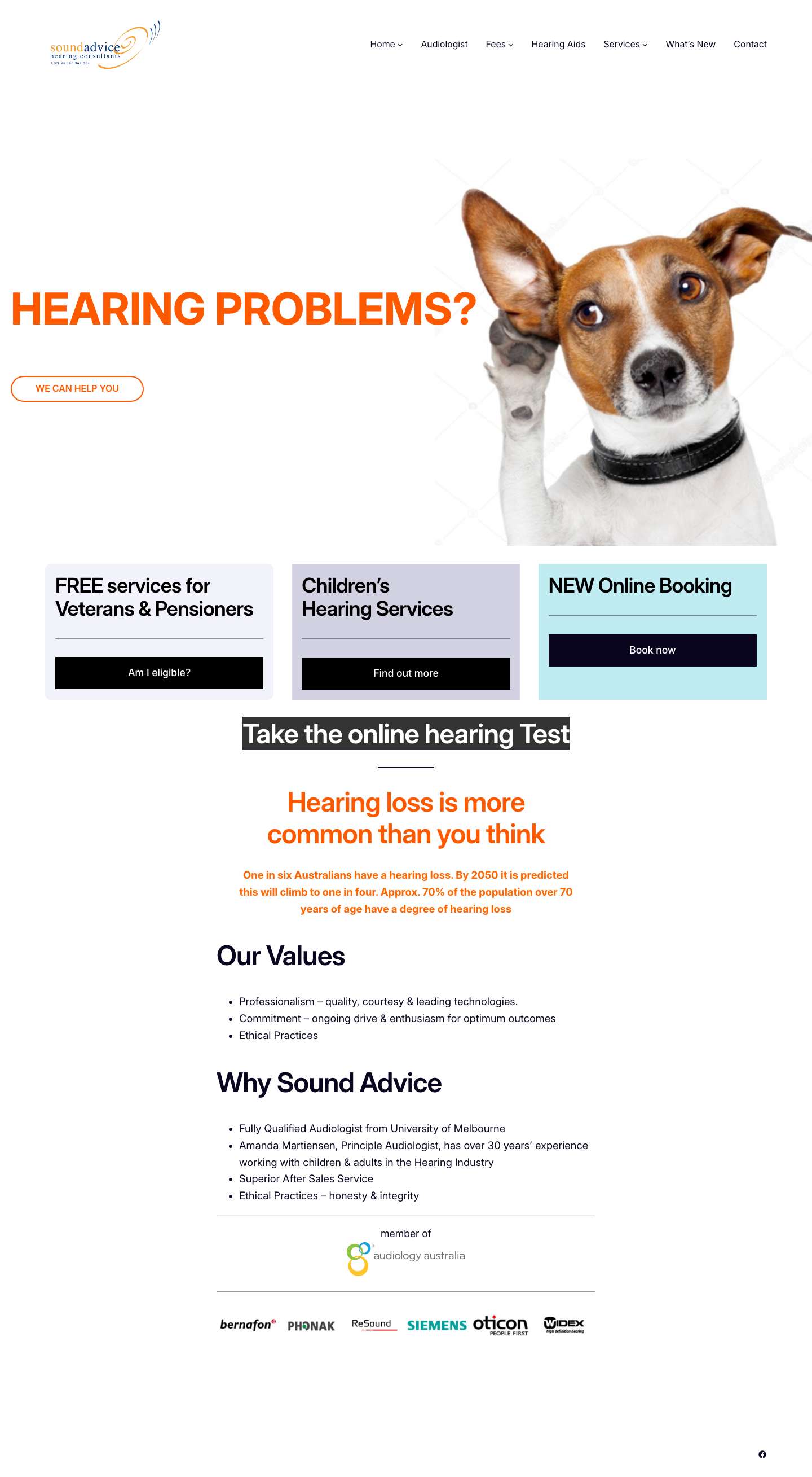 Amanda Martiensen. Call us at 8376 6436 Member of audiology Australia - Full Screenshot