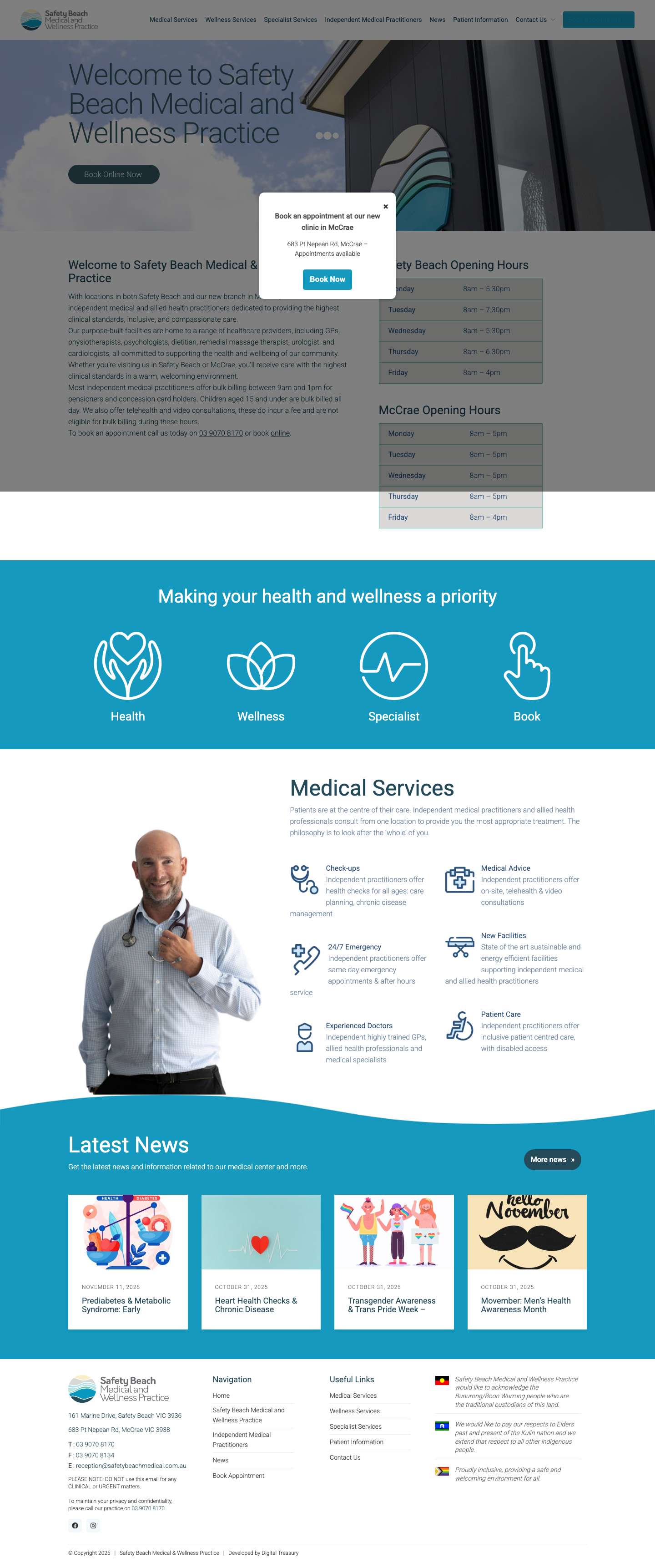 Safety Beach Medical & Wellness Practice ~ Doctor Safety Beach ~ - Full Screenshot