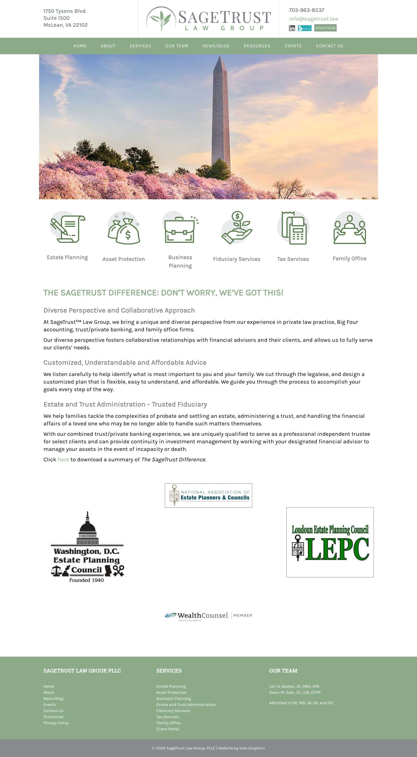 Home - SageTrust Law Group - Full Screenshot