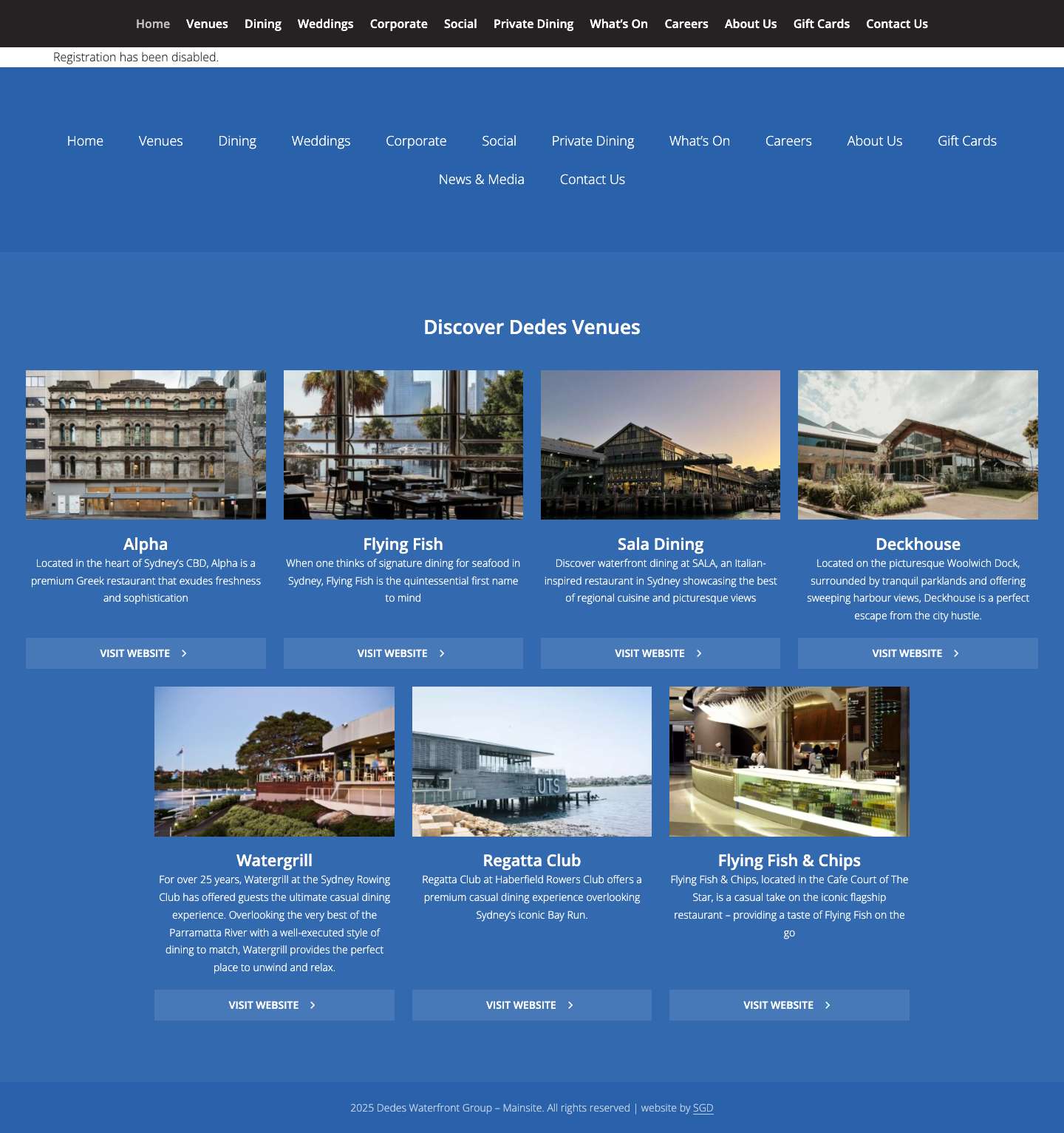 Dedes Waterfront Group – Mainsite - Full Screenshot