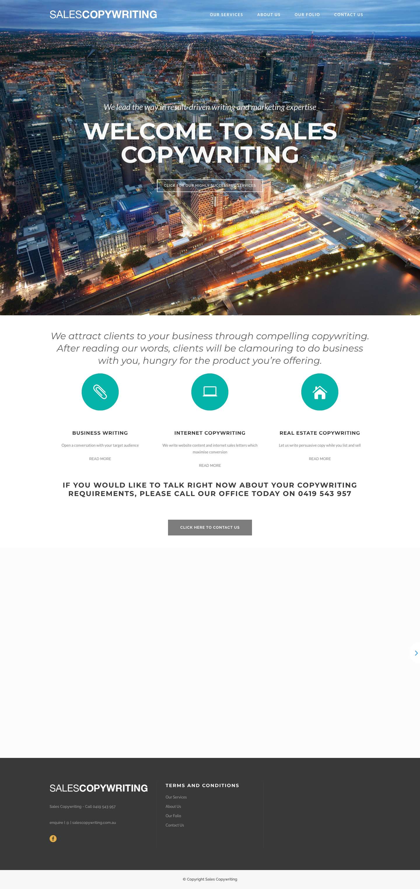 Sales Copywriting - Full Screenshot