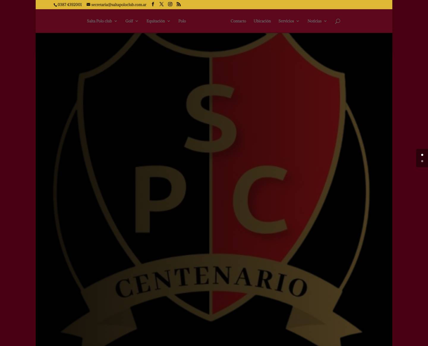 Salta Polo Club | Club Deportivo y Social - Full Screenshot