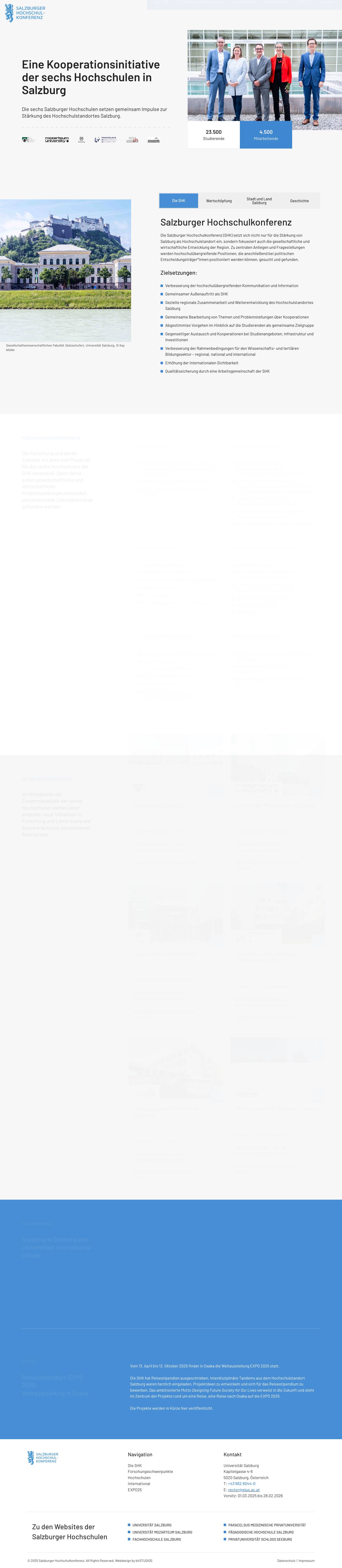 Salzburger Hochschulkonferenz – Salzburger Hochschulkonferenz - Full Screenshot