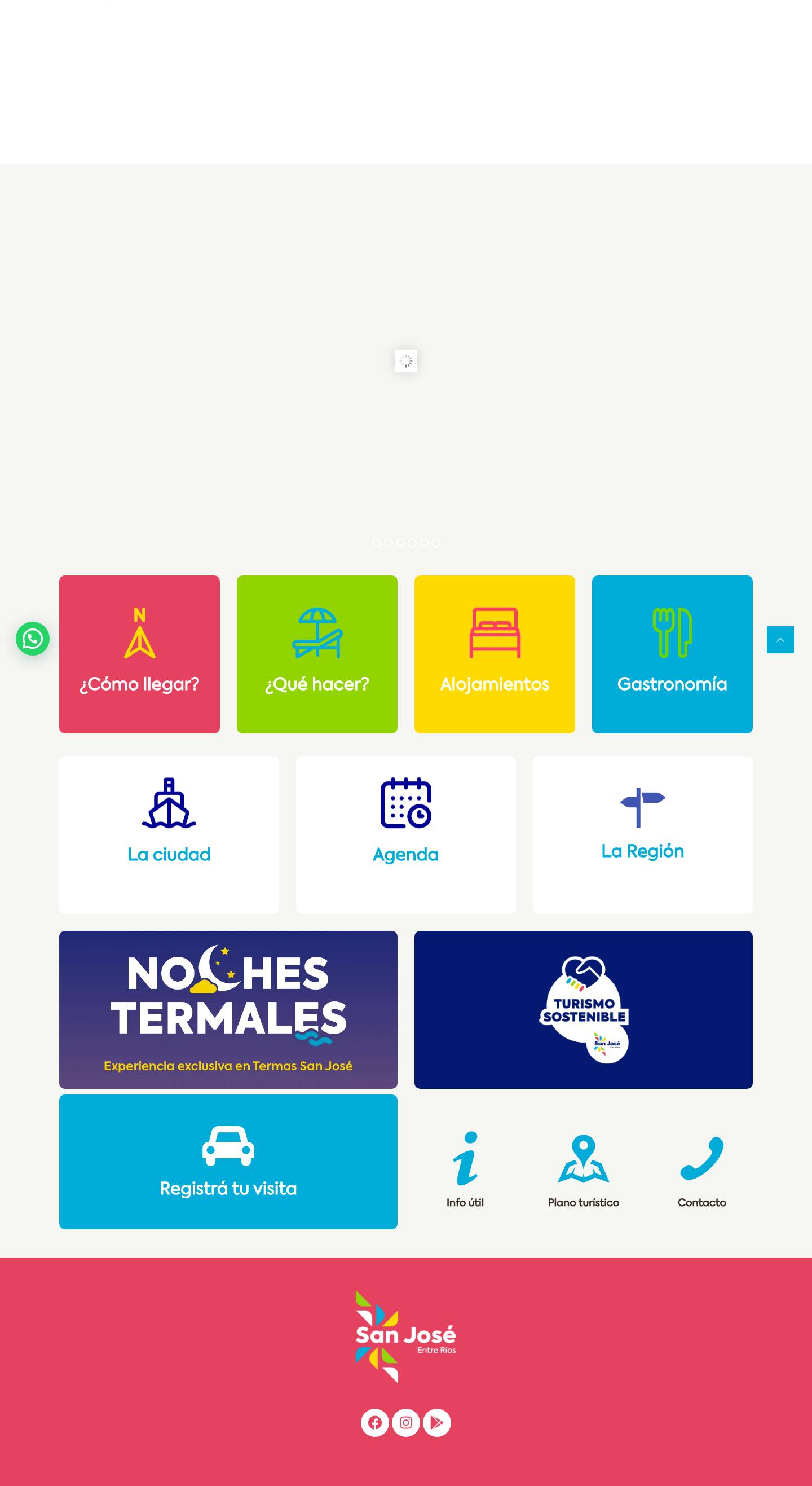 Turismo San José, Entre Ríos, Argentina - Full Screenshot