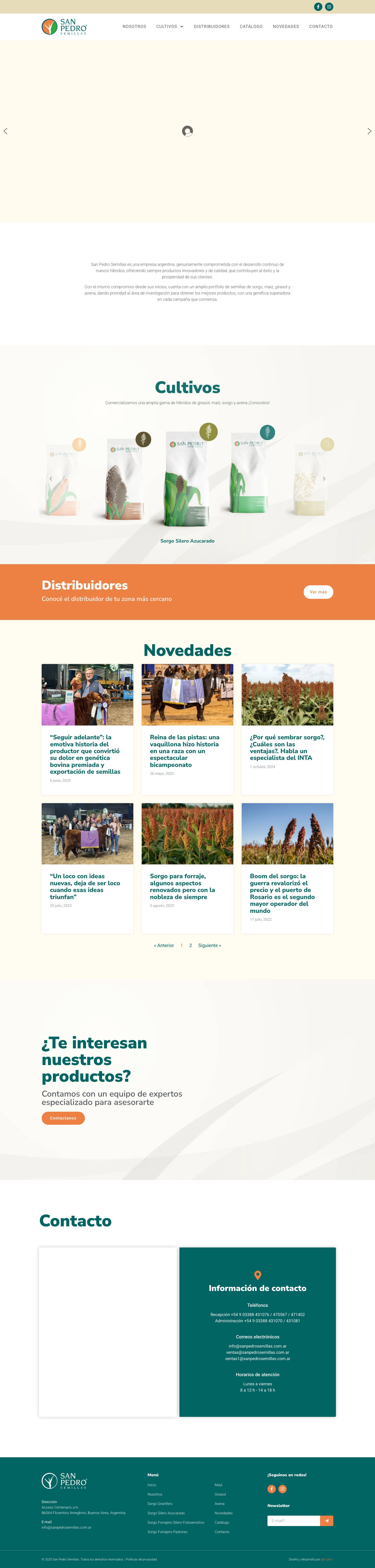 San Pedro Semillas | Genética comprobada - Full Screenshot