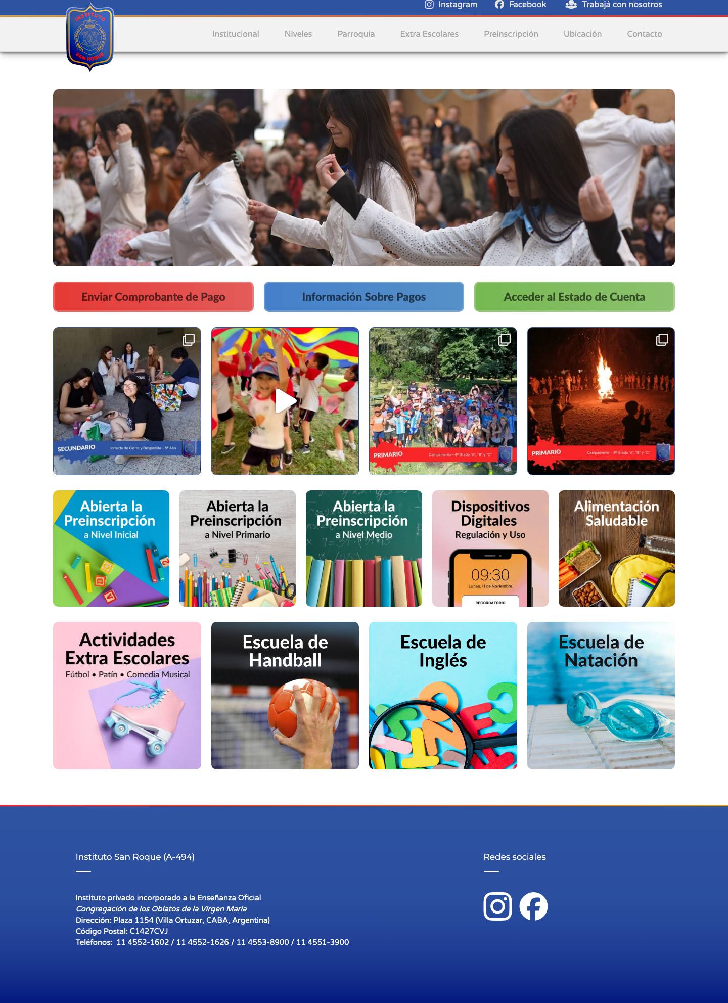 Instituto San Roque - Full Screenshot