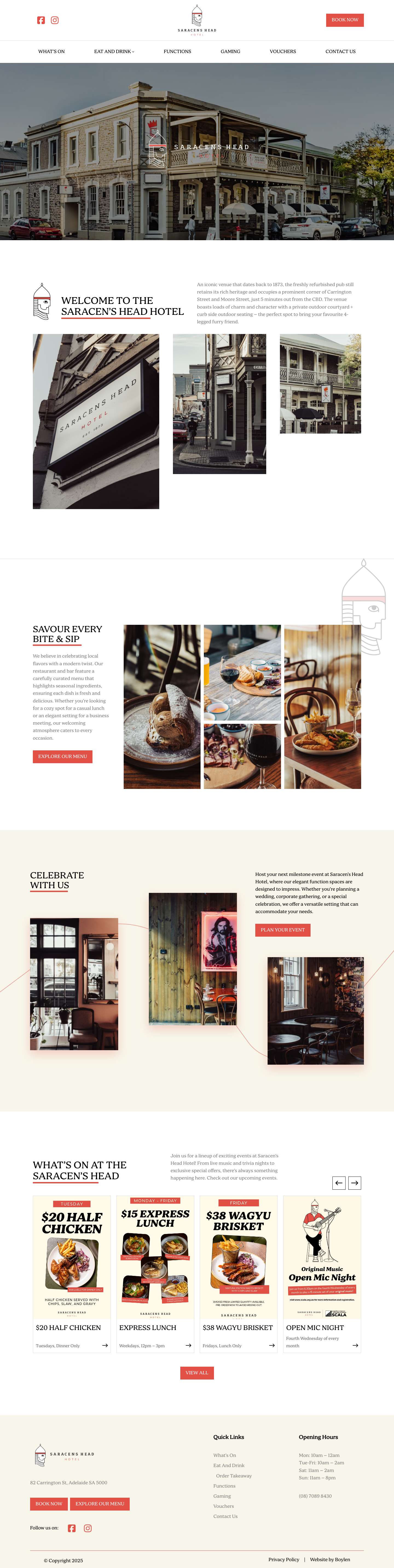 Saracen's Head Hotel - Full Screenshot