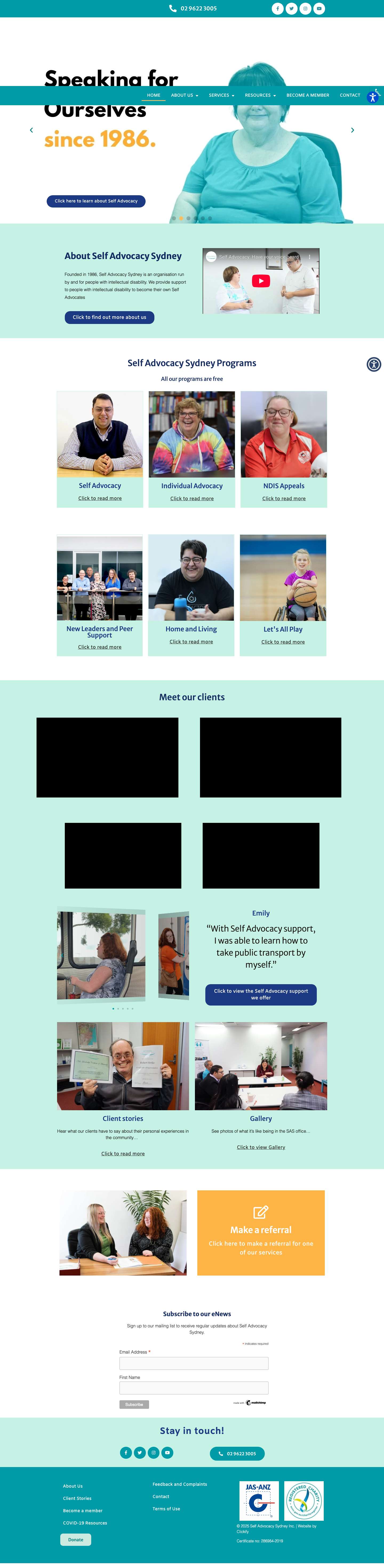 Self Advocacy Sydney Inc - Speaking For OurselvesAccessibility ToolsIncrease TextDecrease TextGrayscaleHigh ContrastNegative ContrastLight BackgroundLinks UnderlineReadable FontReset - Full Screenshot