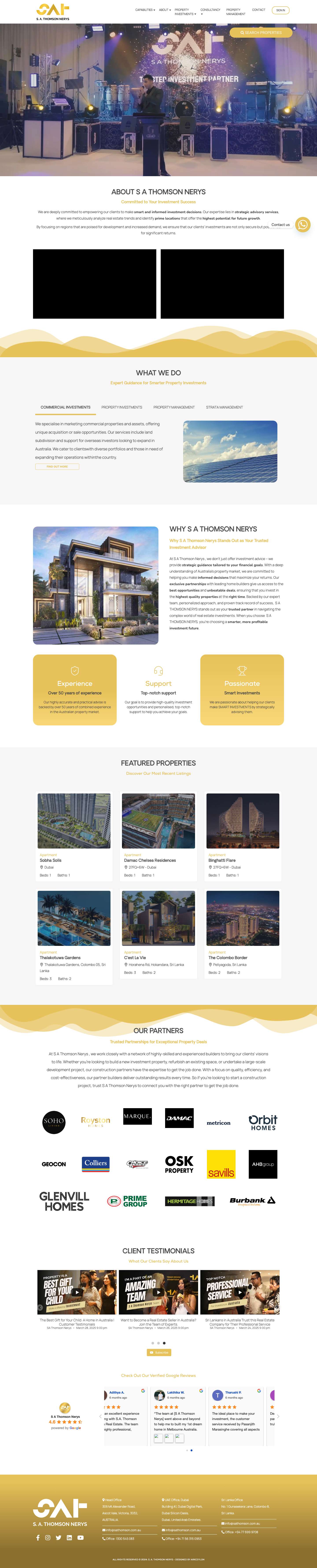 S A Thomson Nerys – MAKE SMART INVESTMENTS - Full Screenshot