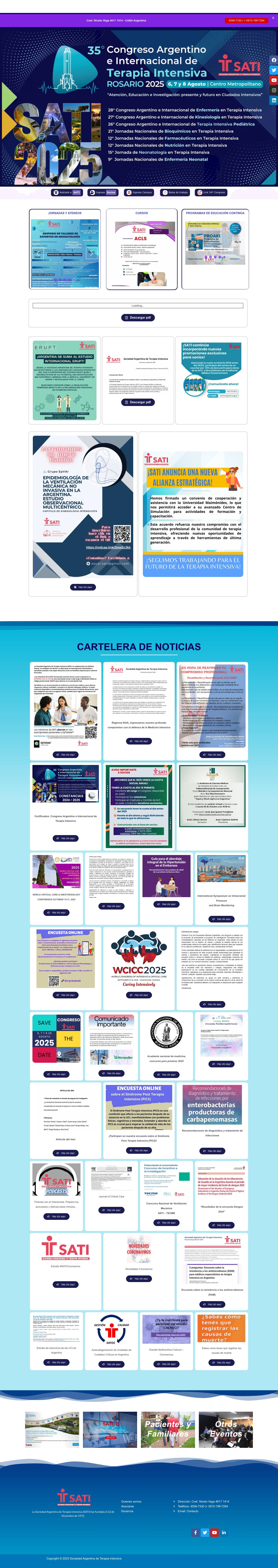 Sociedad Argentina de Terapia Intensiva – Sociedad Argentina de Terapia Intensiva - Full Screenshot