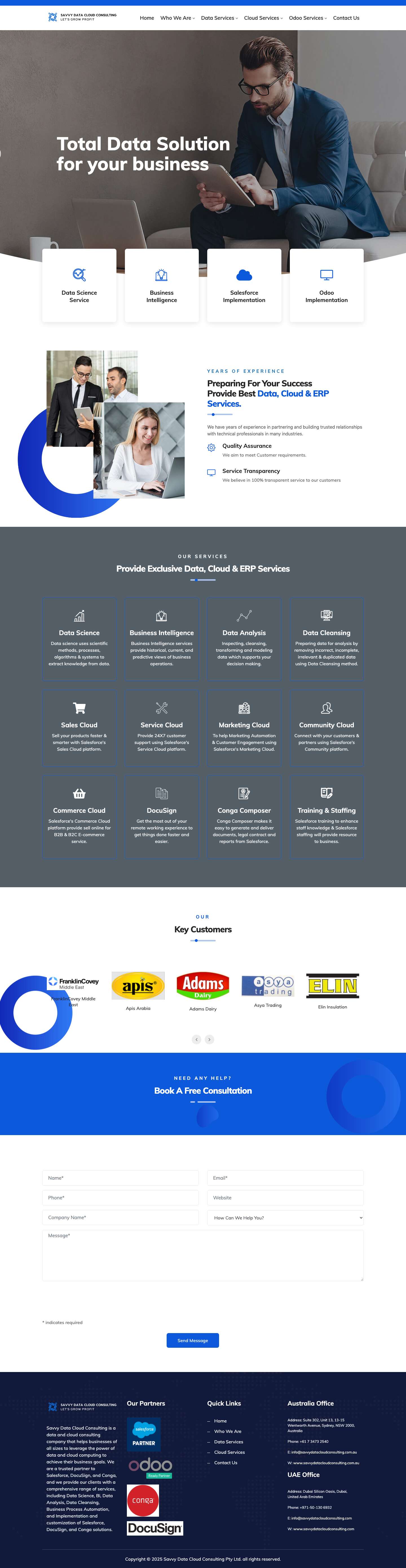 Salesforce Partner & Consultant in Melbourne, Australia - Full Screenshot