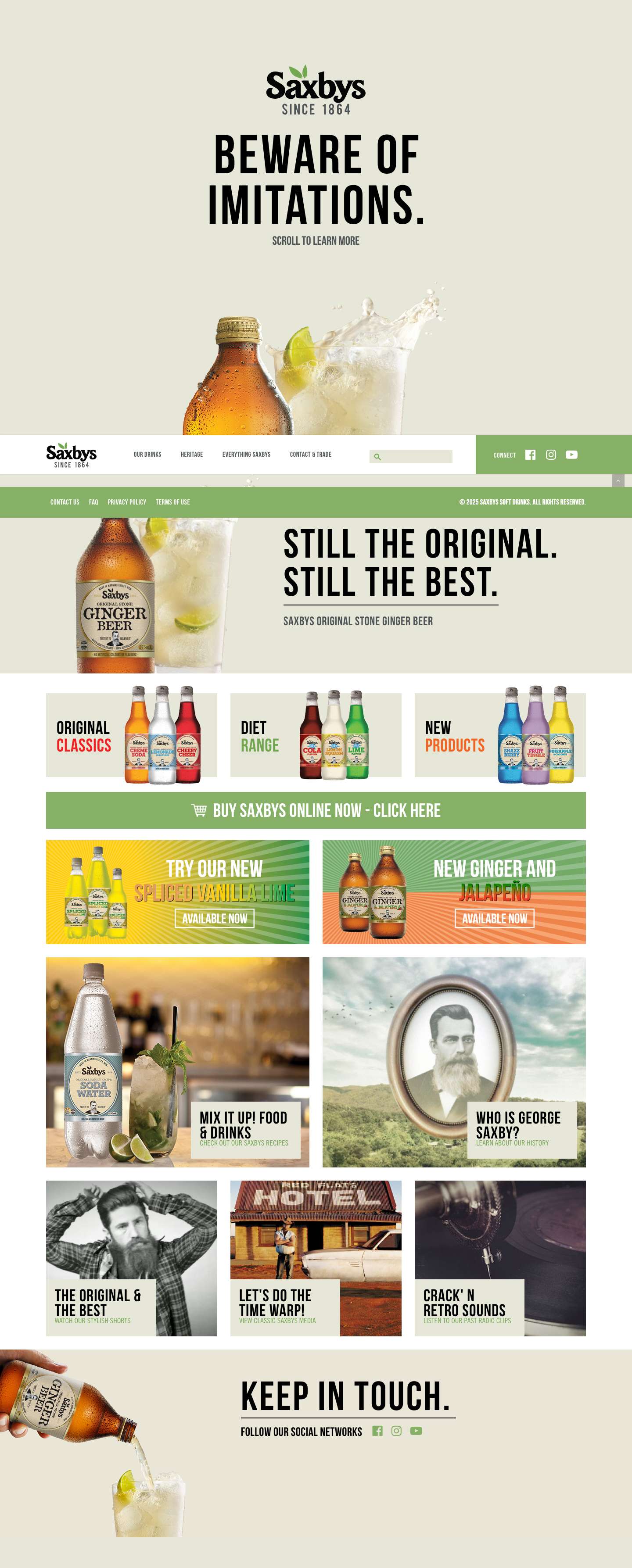 Saxbys Soft Drinks | Taste It To Believe It - Full Screenshot