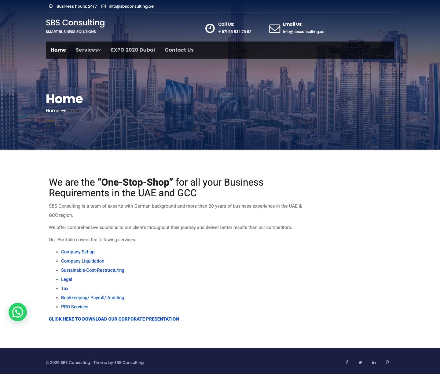 SBS Consulting – SMART BUSINESS SOLUTIONS - Full Screenshot