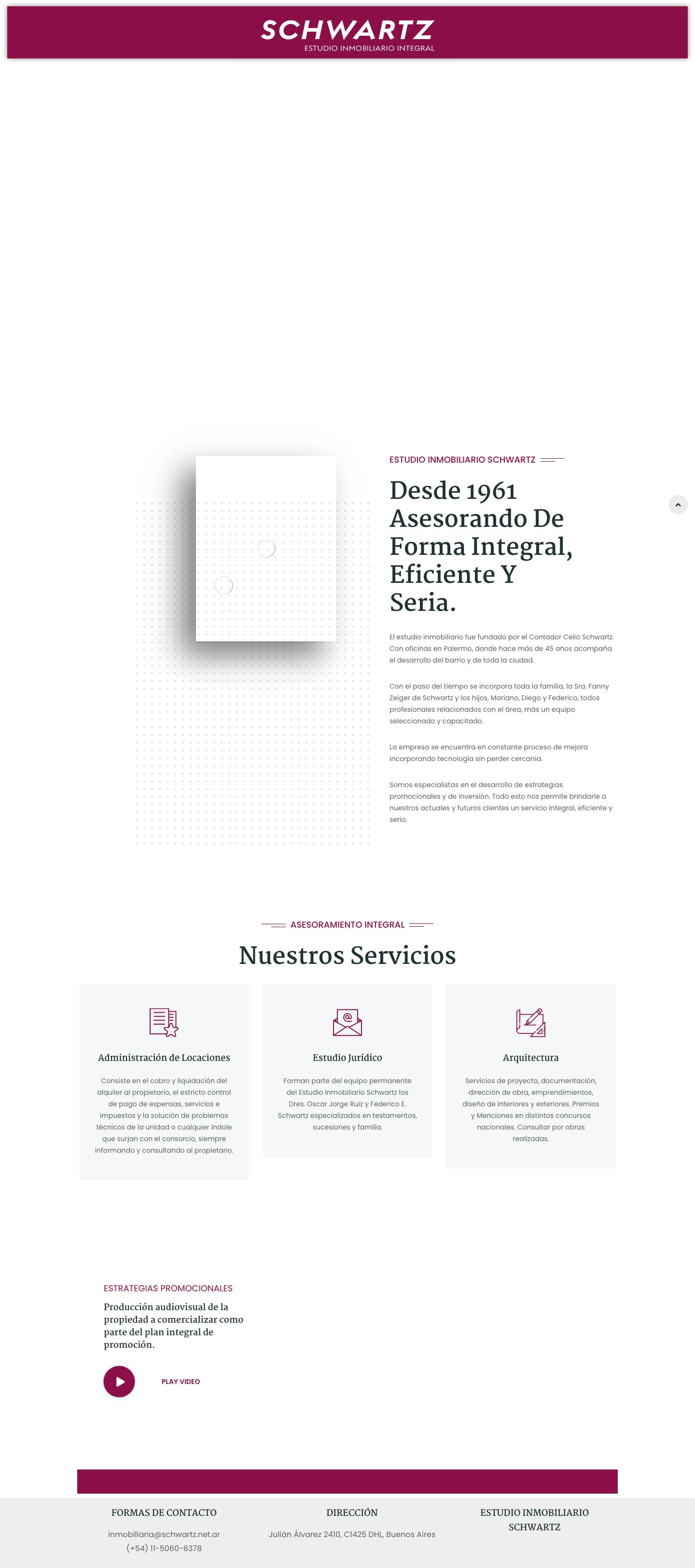 Home - Schwartz Estudio Inmobiliario - Full Screenshot