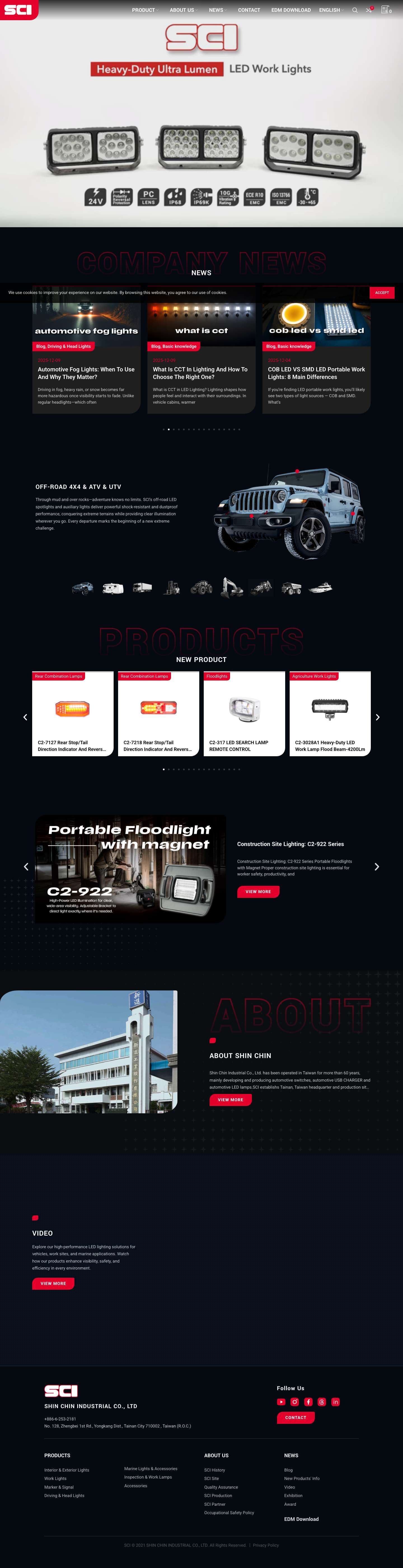 SCI - SHIN CHIN INDUSTRIAL CO., LTD. - Full Screenshot