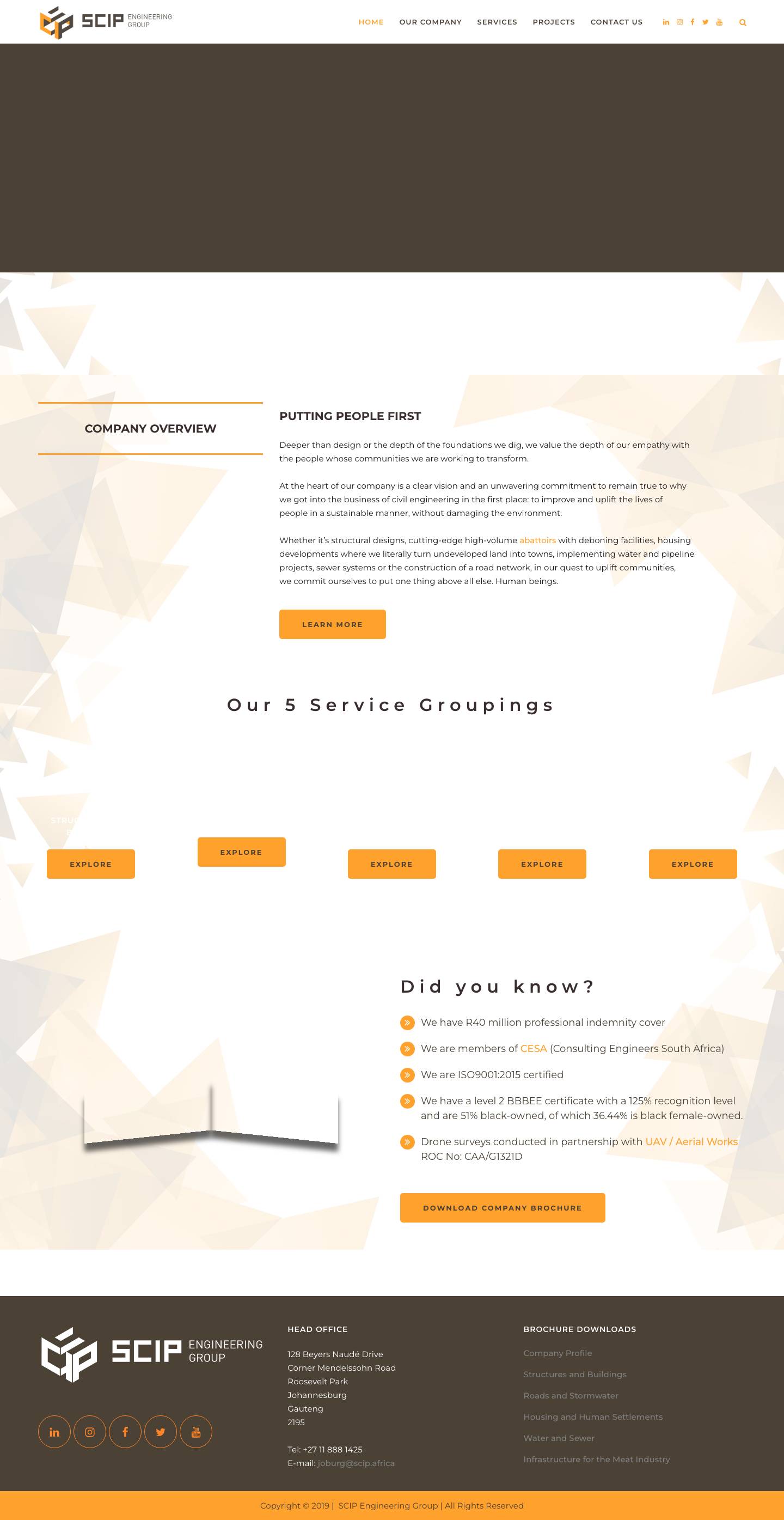 SCIP | Engineering Group - Full Screenshot