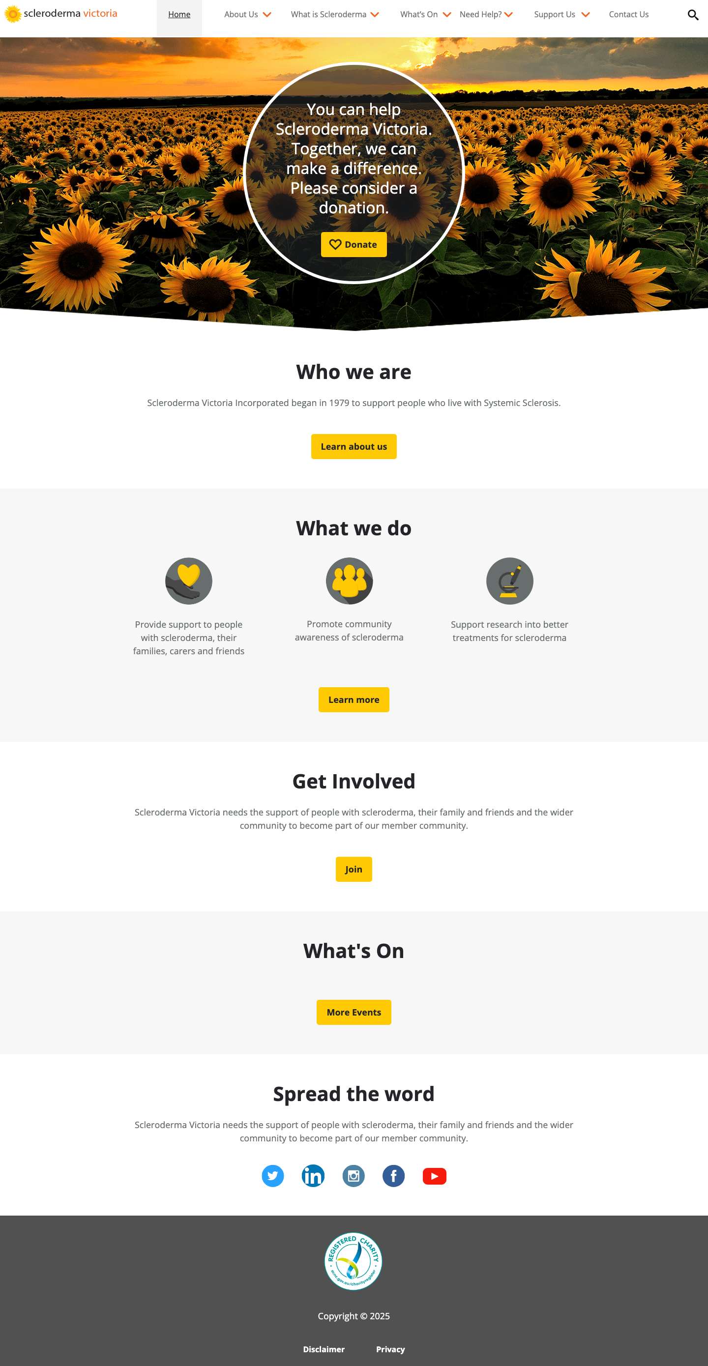 Scleroderma Victoria - Full Screenshot