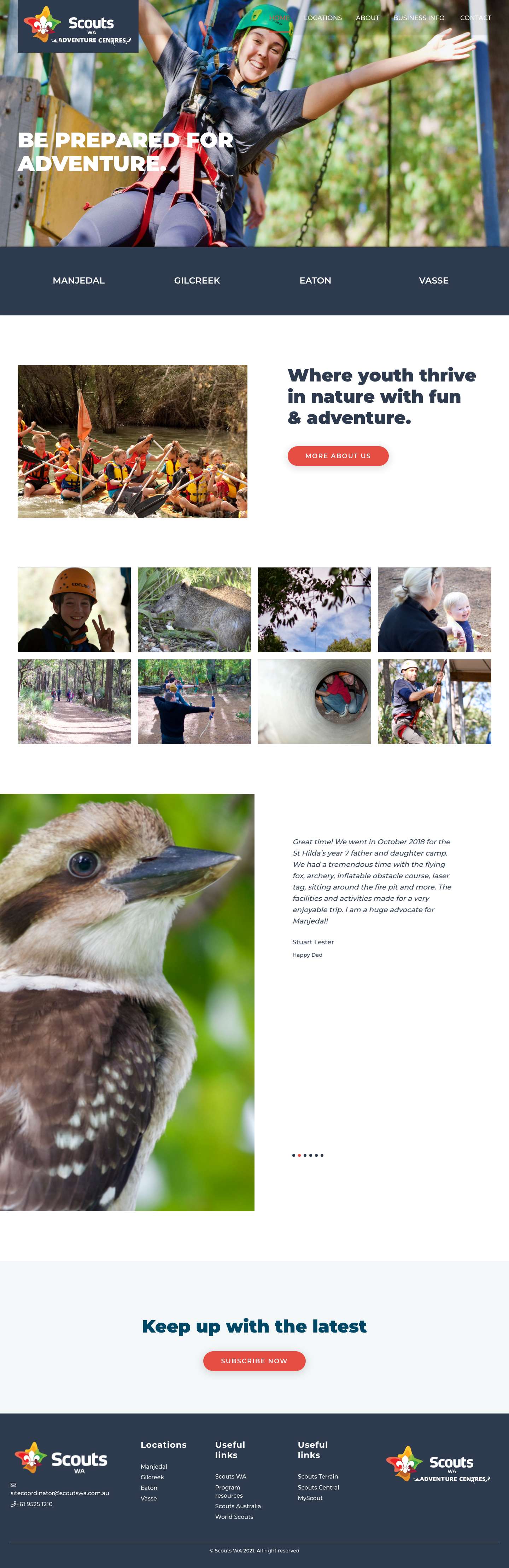 Home - Scout WA - Full Screenshot