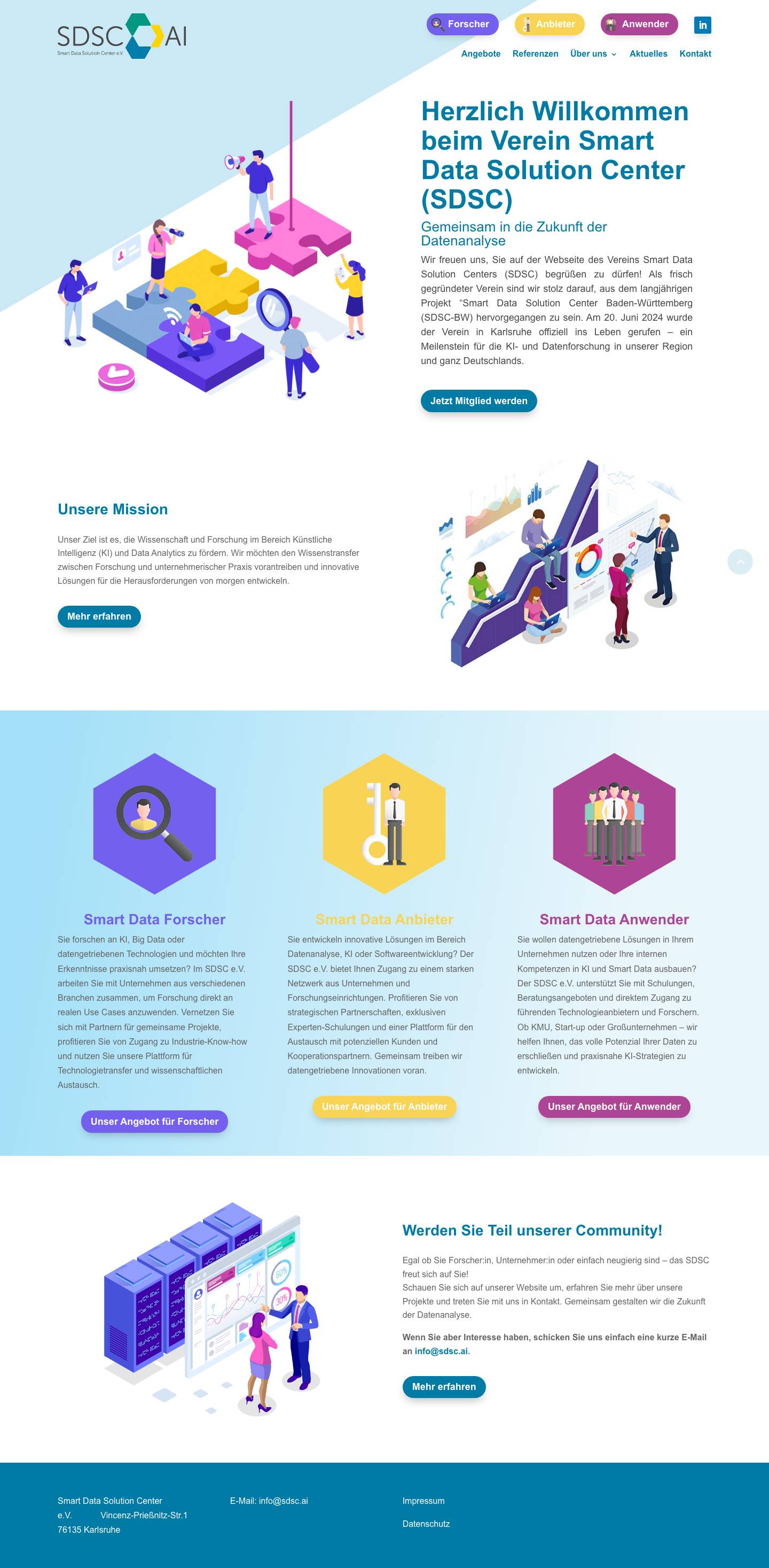 Home - SDSC e.V. - Full Screenshot