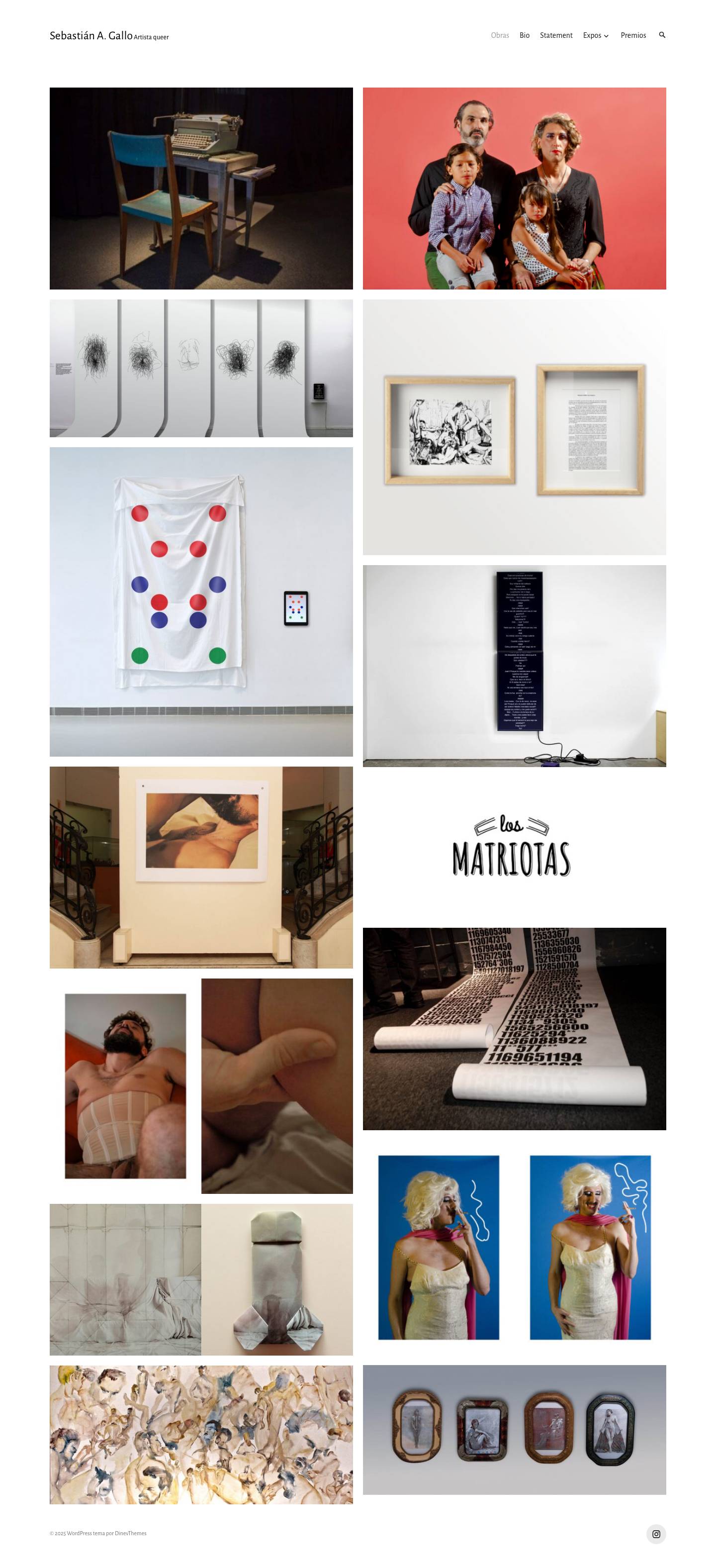 Sebastián A. Gallo – Artista queer - Full Screenshot