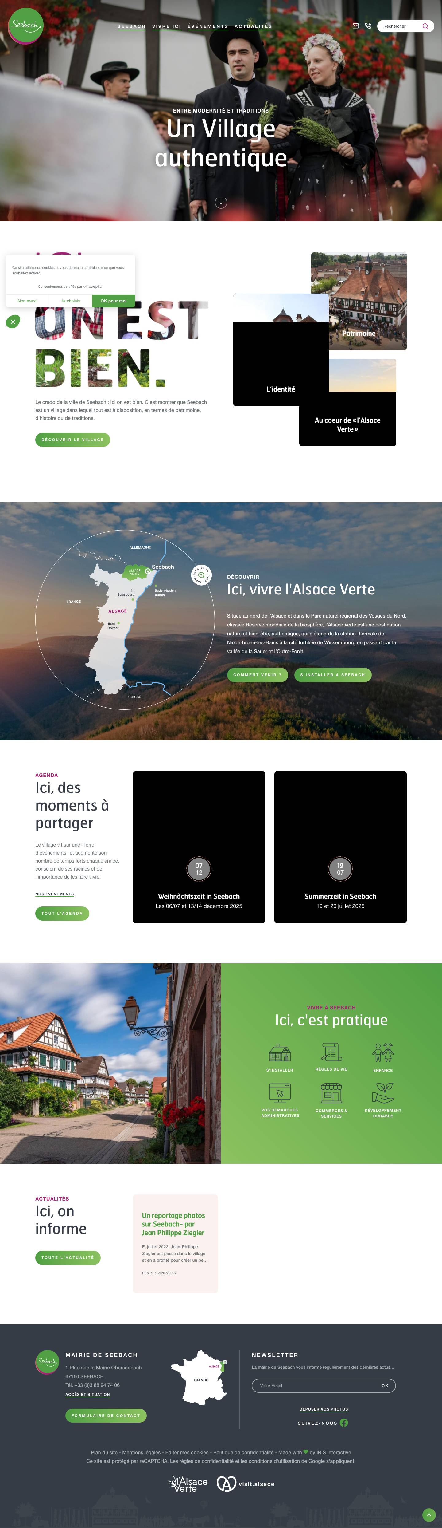 Mairie de Seebach - Site officiel - Full Screenshot