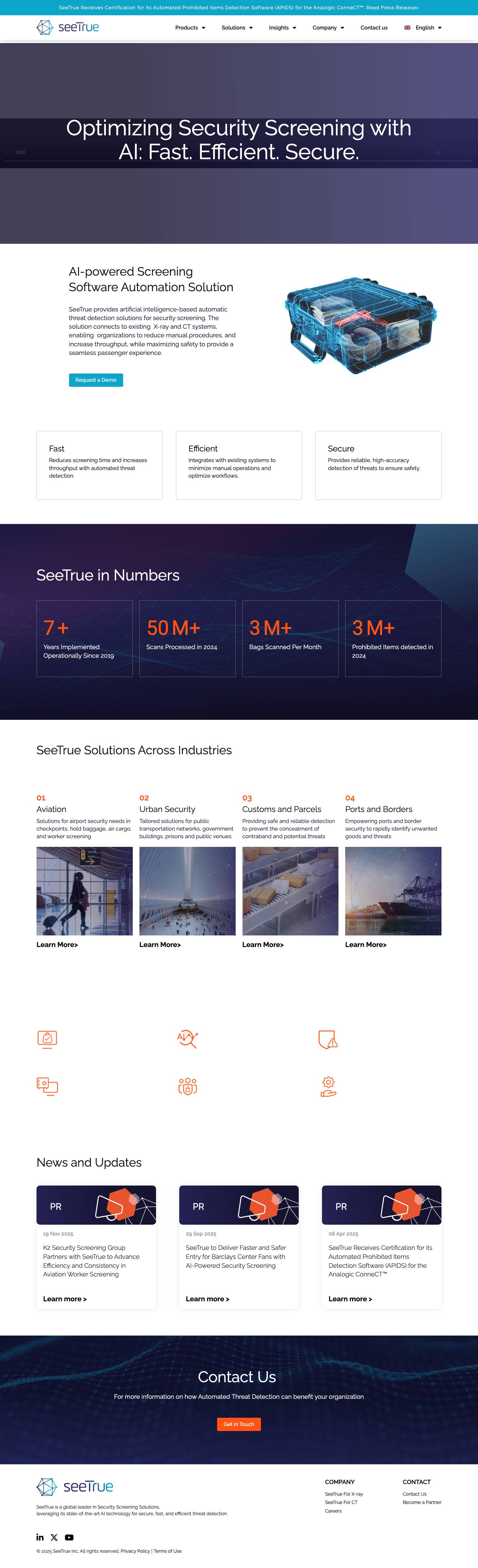 SeeTrue - Optimizing Security Screening withAI: Fast. Efficient. Secure. - Full Screenshot