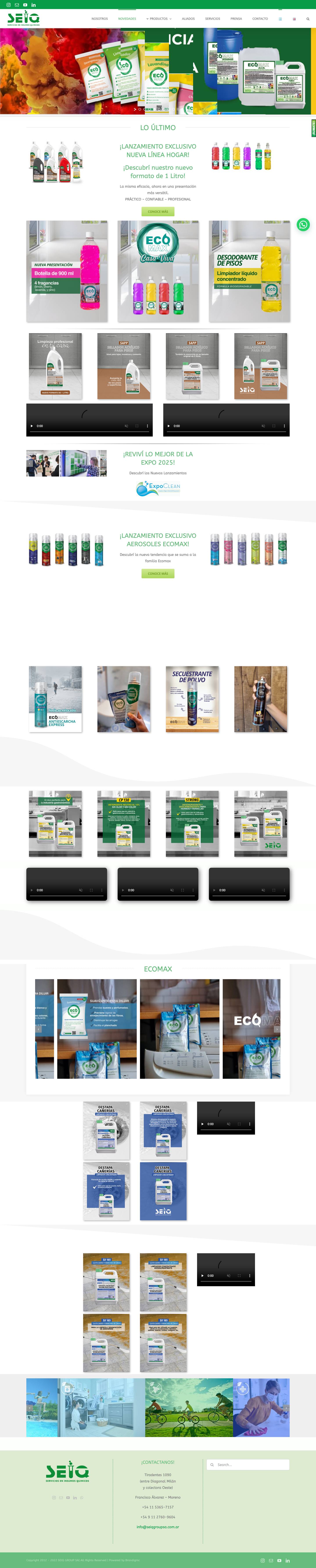 Novedades ⋆ SEIQ GROUP SAWhatsApp - Full Screenshot