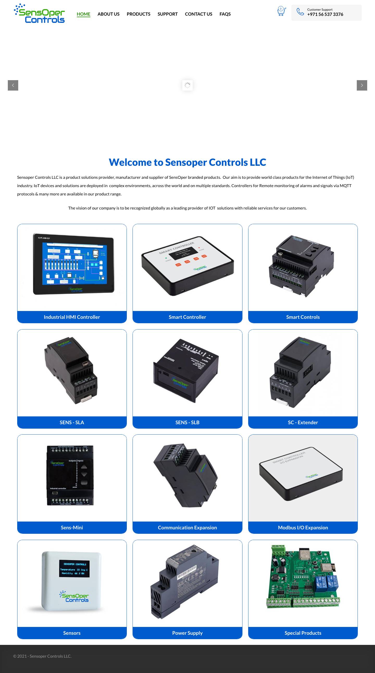 Home - Sensoper Controls LLC - Full Screenshot