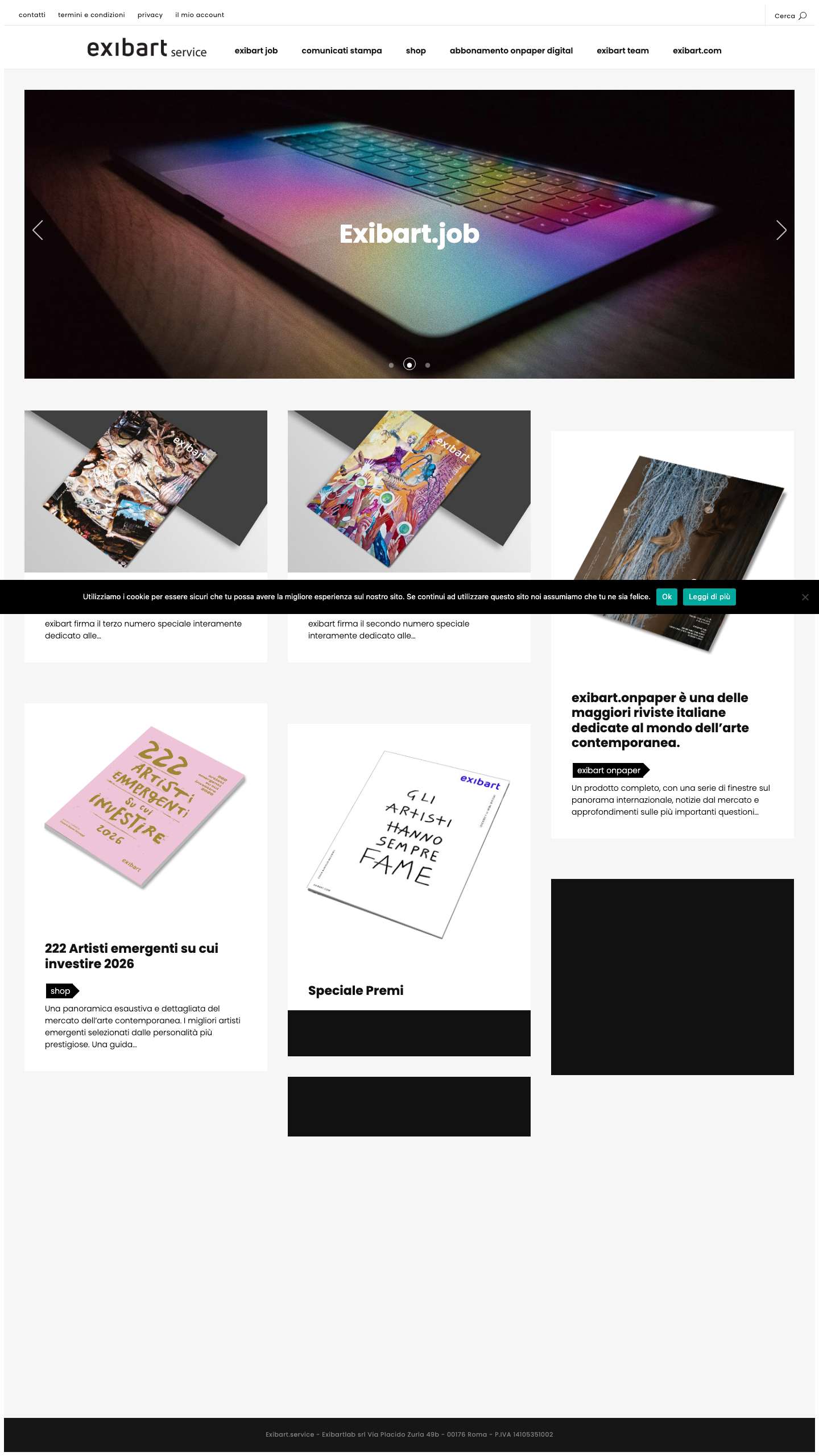 Exibart.service - Exibart Service - Full Screenshot