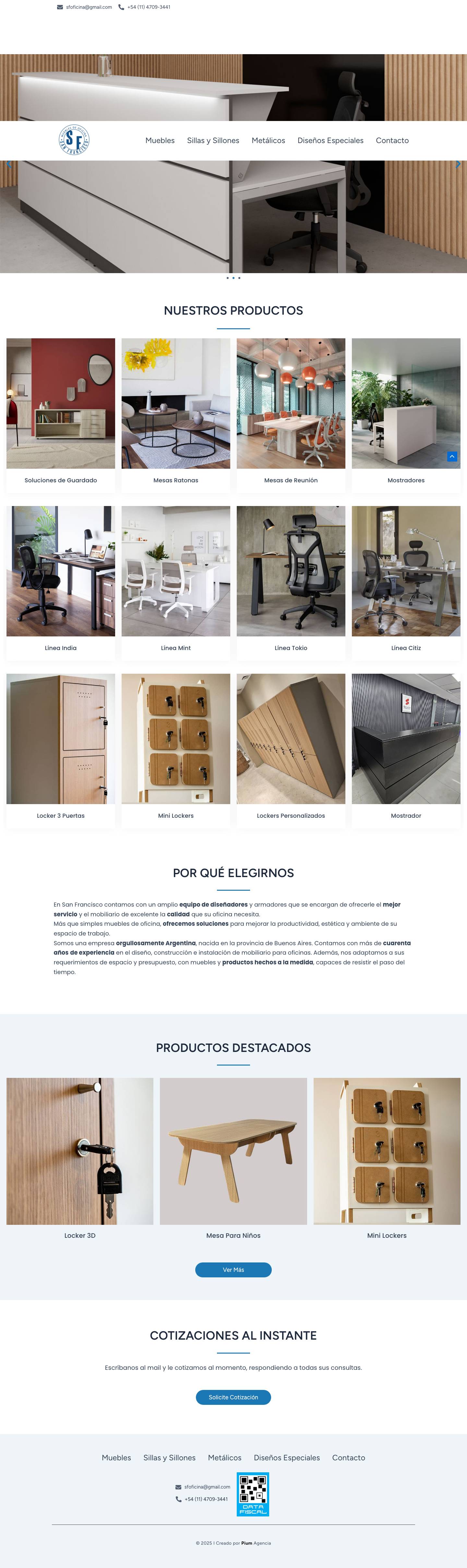 Home - San Francisco Muebles - Full Screenshot