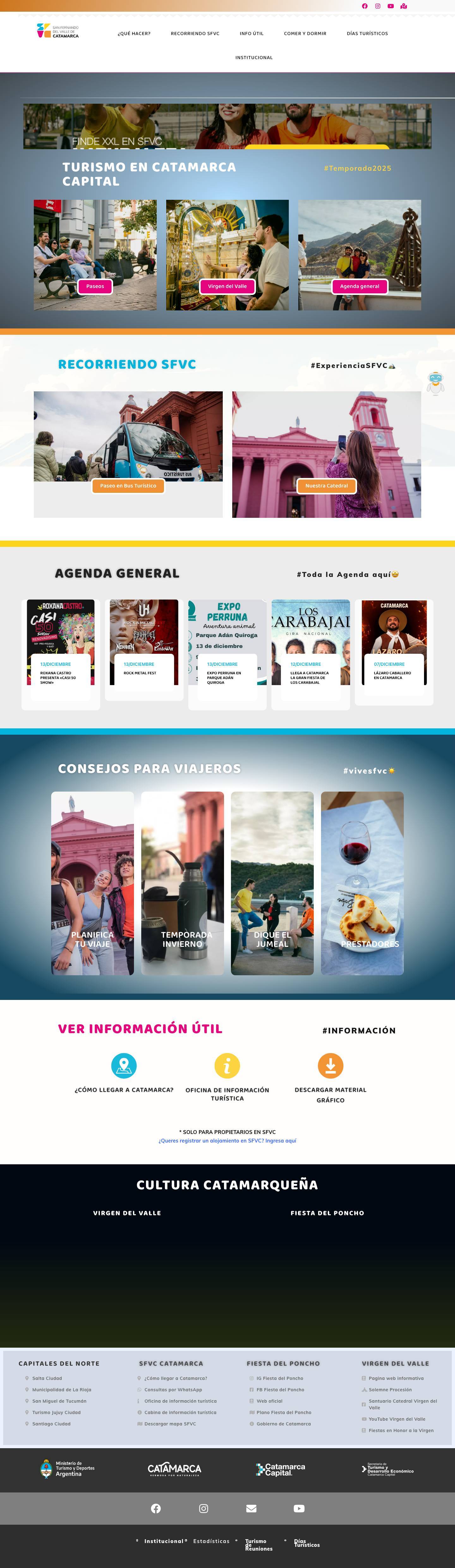 .: Turismo Catamarca Capital :. SFVC - Full Screenshot