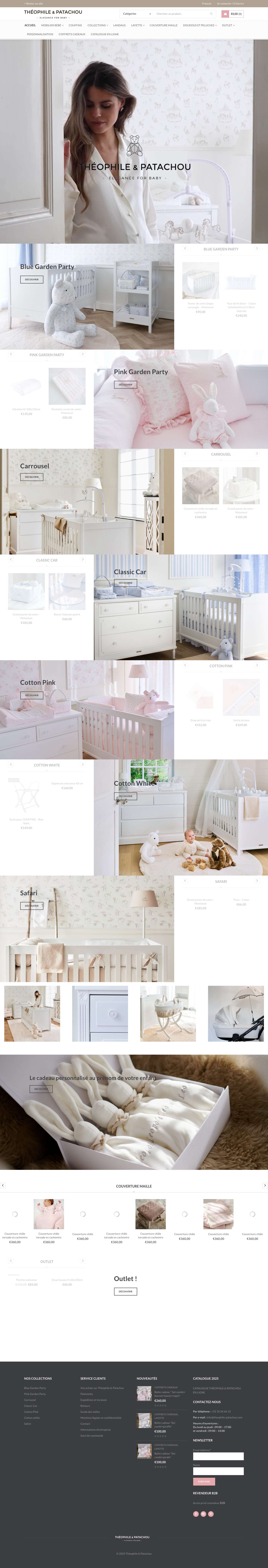 Théophile et Patachou : Mobilier & accessoires pour bébé - Full Screenshot