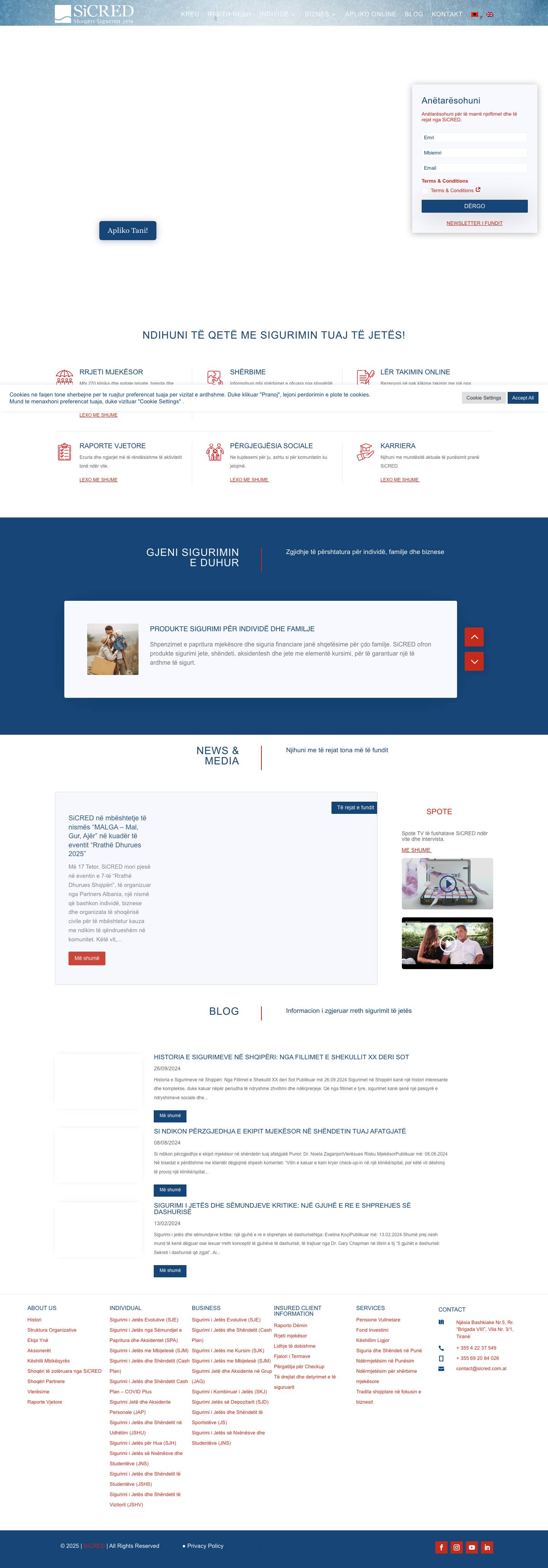 SiCRED › Shoqëri Sigurimi Jete - Full Screenshot