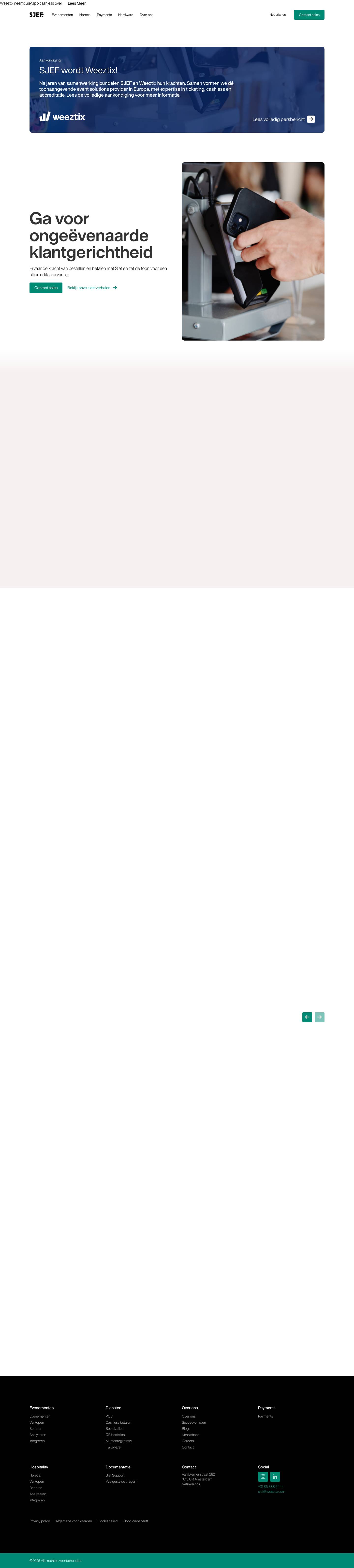 Bestel- en betaaloplossing voor beste klantervaring | Sjef - Full Screenshot