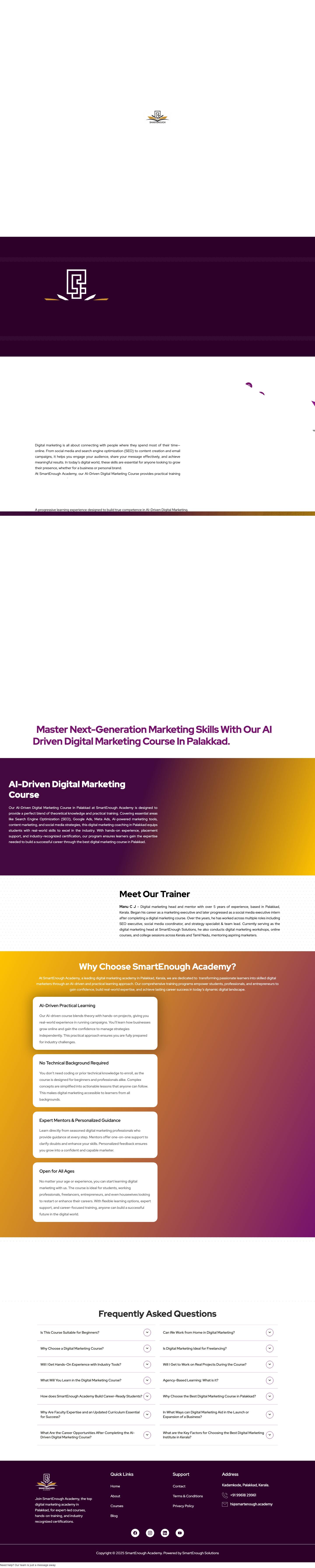 Home - SmartEnough Academy - Full Screenshot