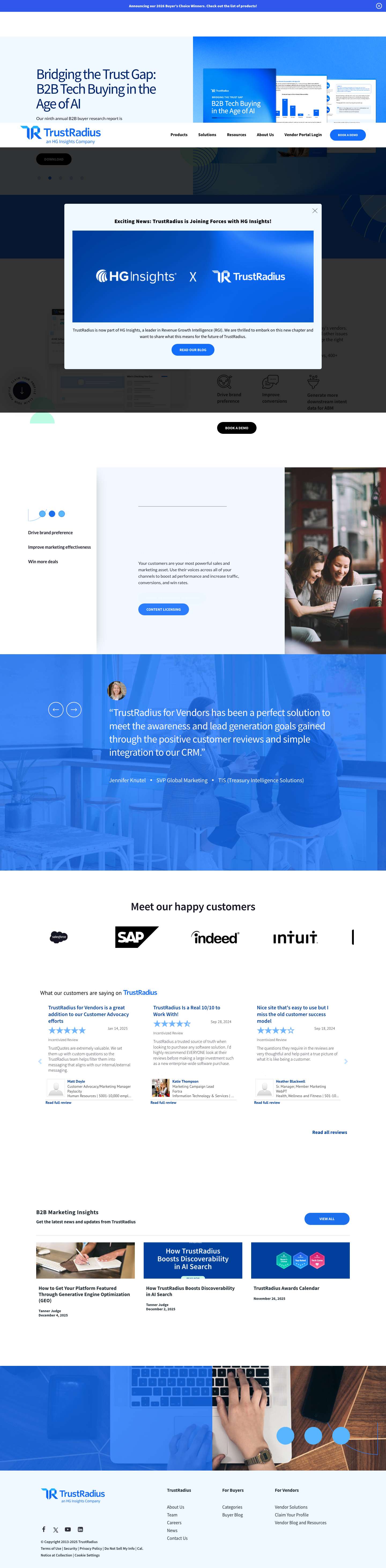 TrustRadius for VendorsA6B1A615-AF32-4C5A-96A6-4F8687892751 - Full Screenshot