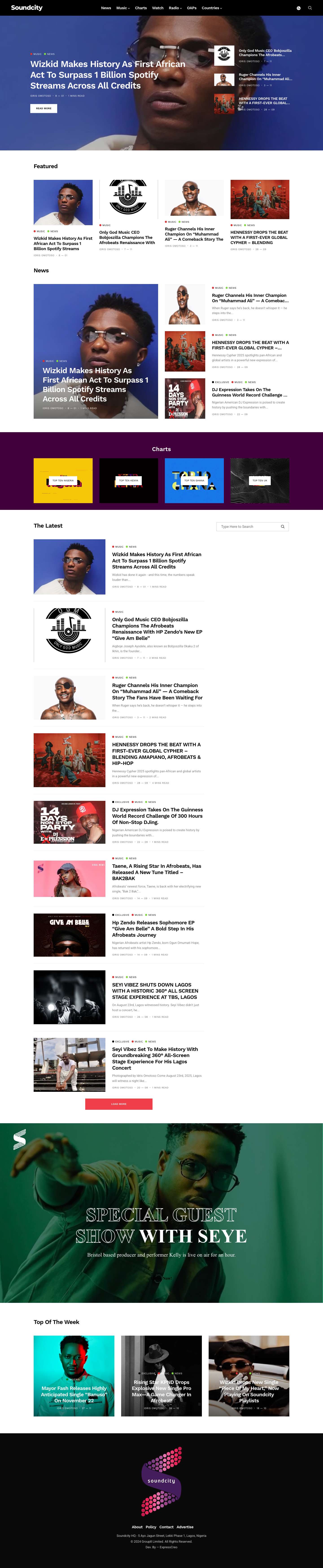 Soundcity TV || Powered By Music. - Full Screenshot