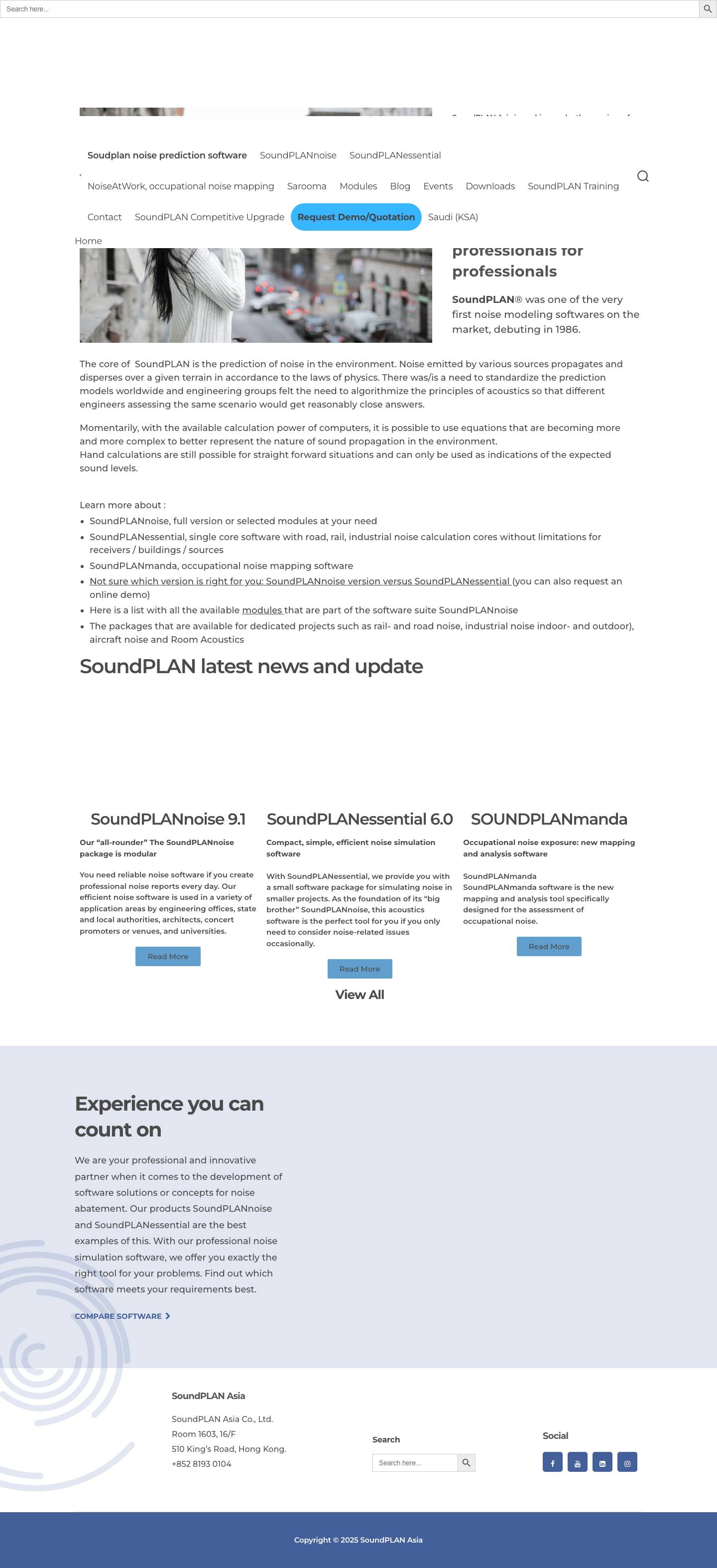 Soudplan noise prediction software - SoundPLAN Asia - Full Screenshot