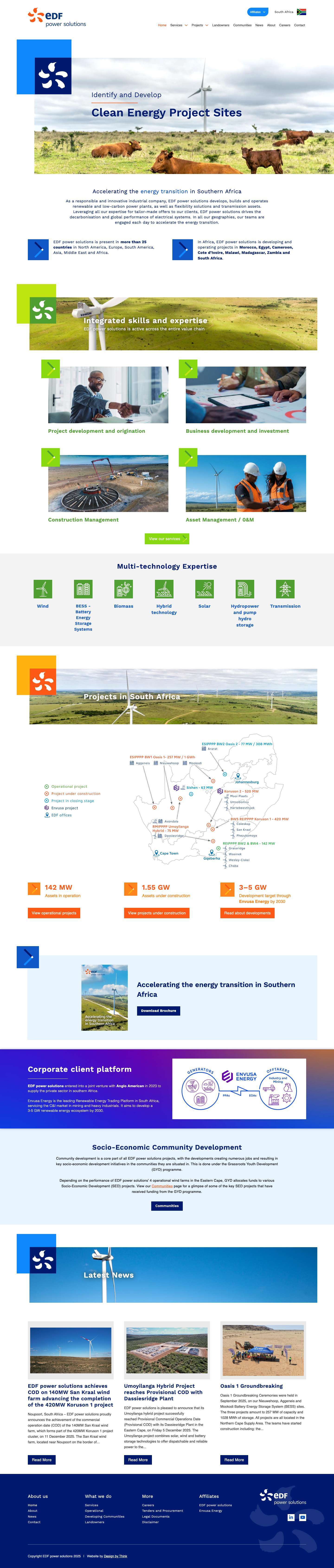 Home - EDF power solutions - Full Screenshot