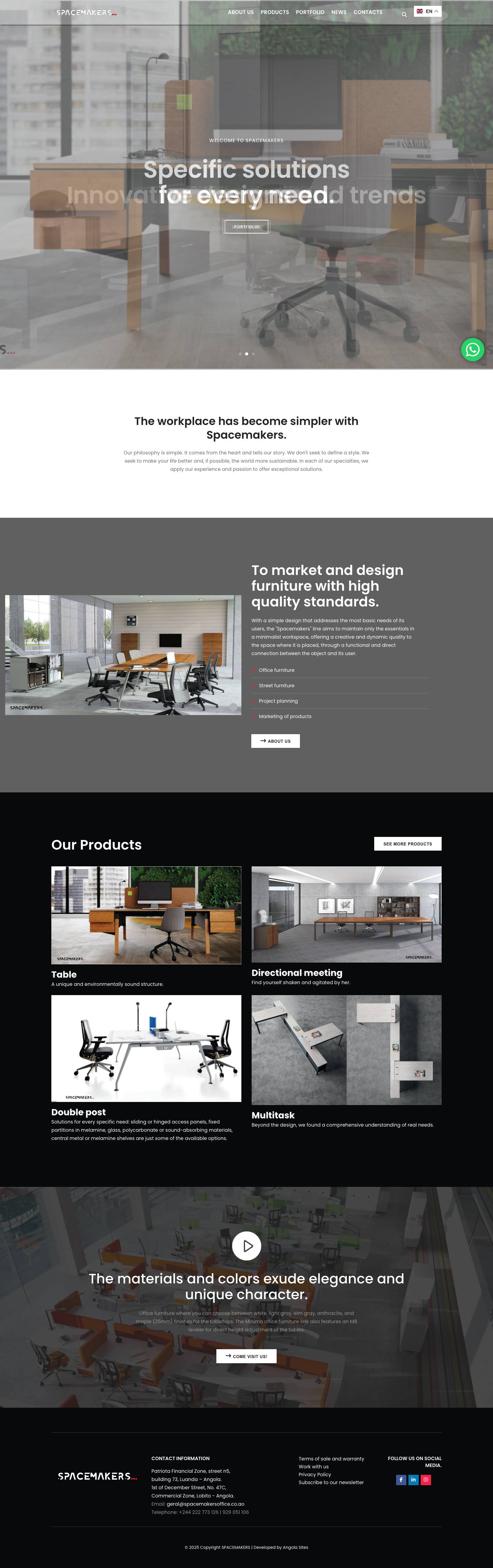 SPACEMAKERS – Comercialização e projeção de imóveis - Full Screenshot