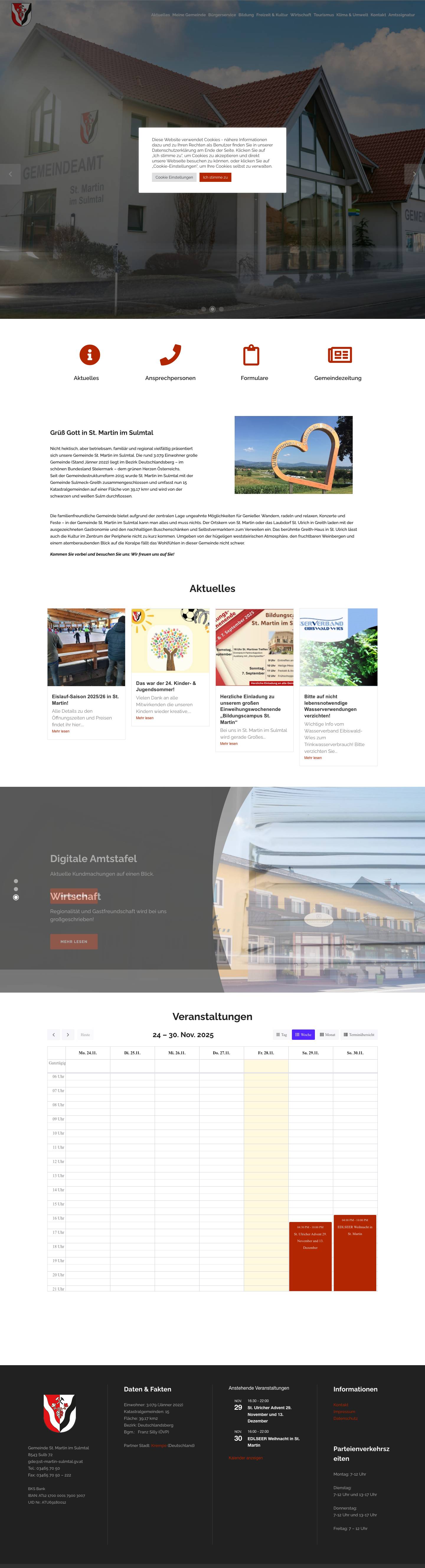 St. Martin im Sulmtal – Gemeinde - Full Screenshot