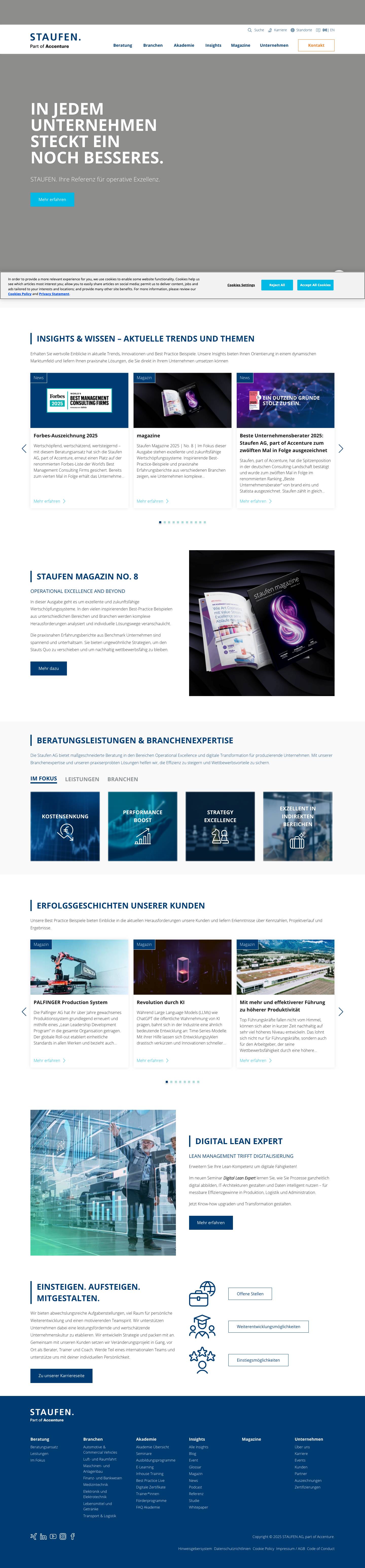 Staufen AG – In jedem Unternehmen steckt ein noch Besseres. - Full Screenshot