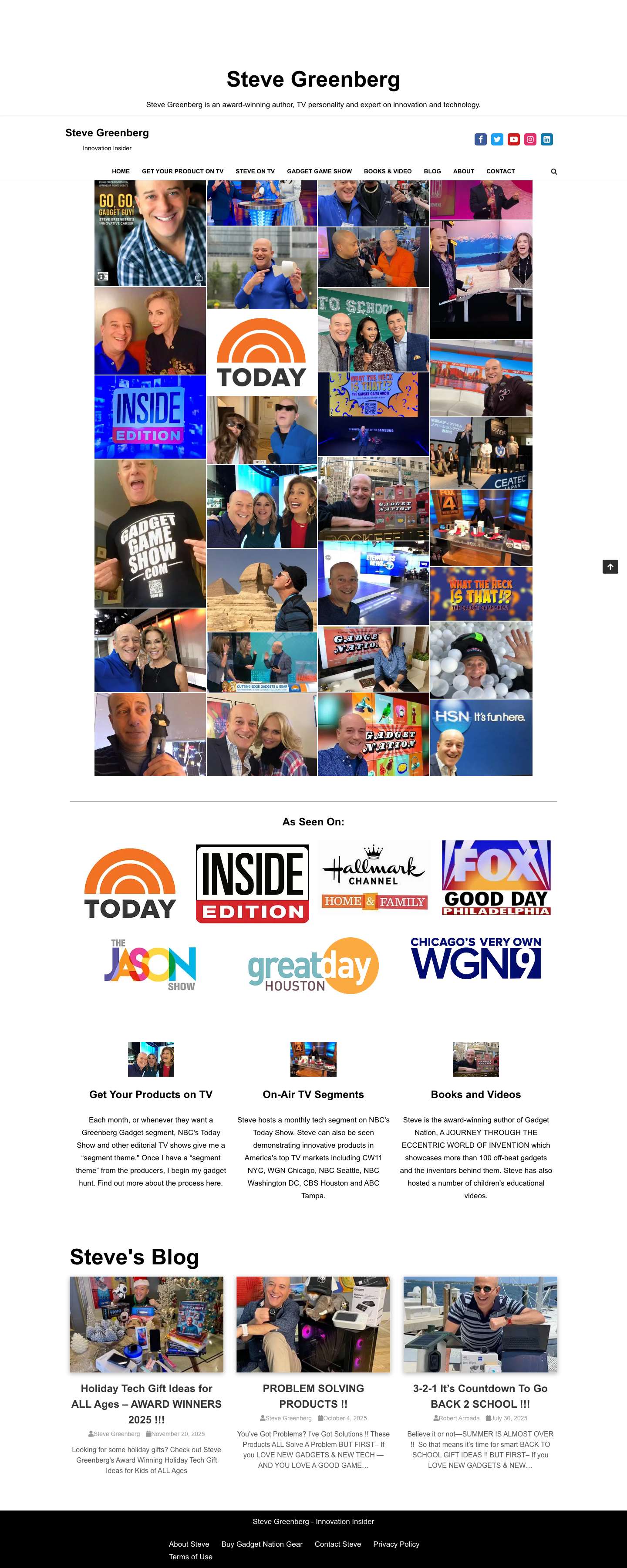 Home - Steve Greenberg - Full Screenshot