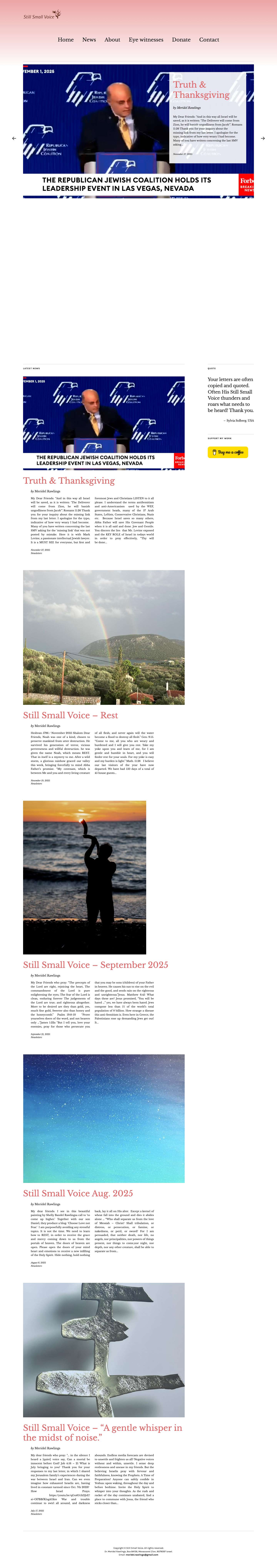 Home - Still Small Voice - Full Screenshot